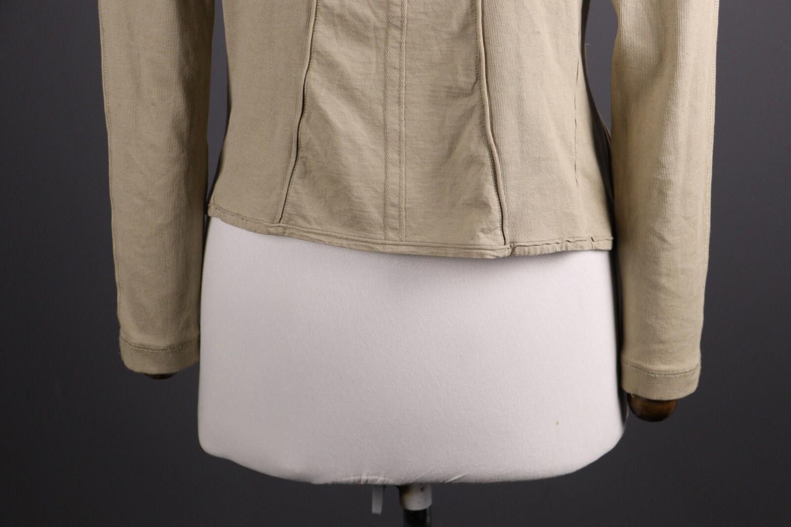 Designer Marc Cain Sport Beige Hooded Shawl Drape Sweater Size M Size M / US 6-8 / IT 42-44 - 8 Thumbnail