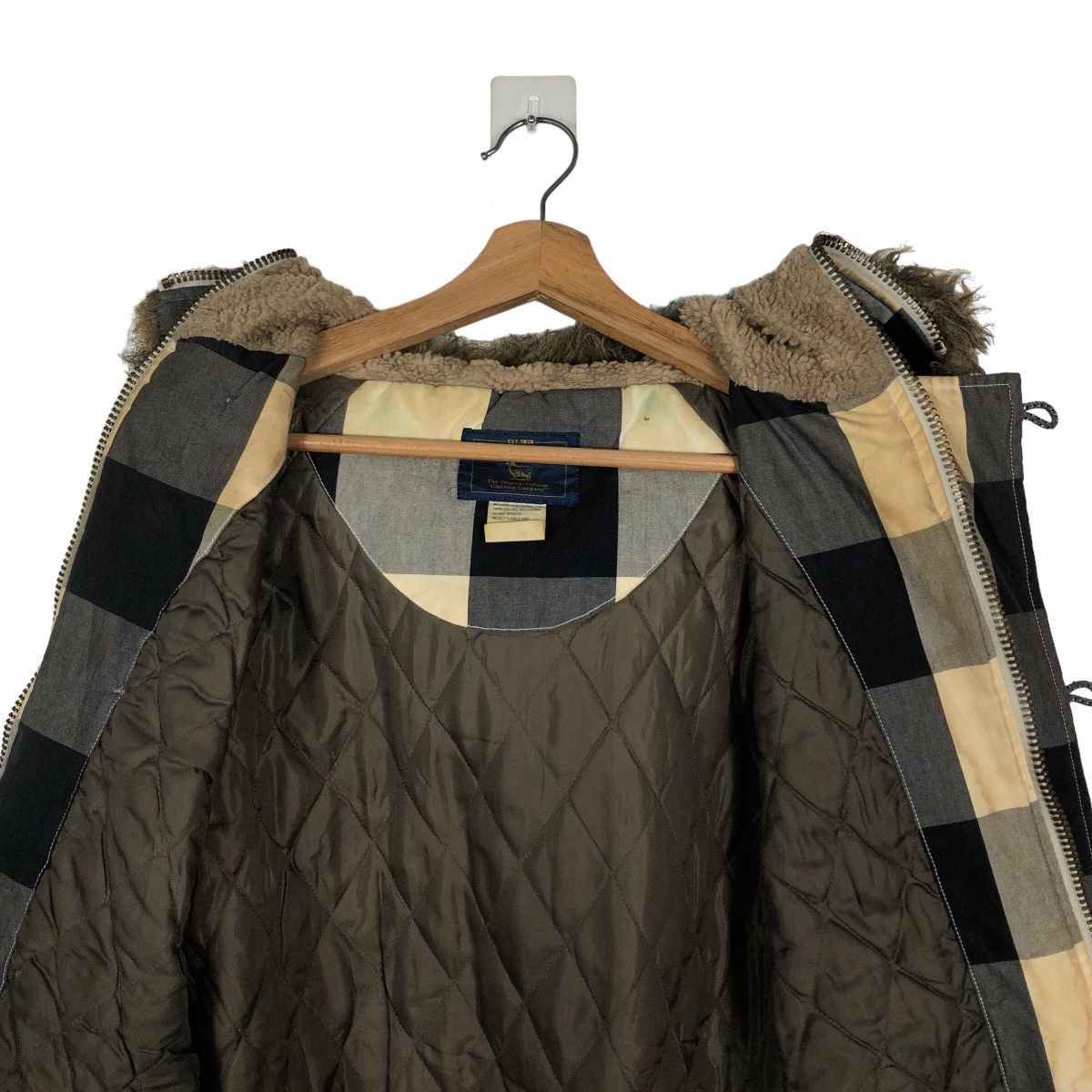 Woolrich Woolen Mills 🔥90’s Bomber Jacket Tartan Design Woolrich Mink Fur Hoodie Size US M / EU 48-50 / 2 - 12 Thumbnail