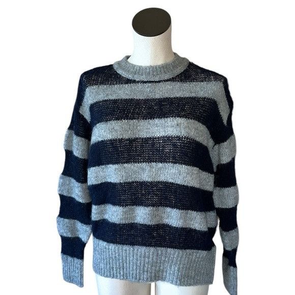 Zara NWOT ZARA WOOL BLEND FRENCH STRIPED SWEATER LIGHTWEIGHT Size S / US 4 / IT 40 - 7 Thumbnail