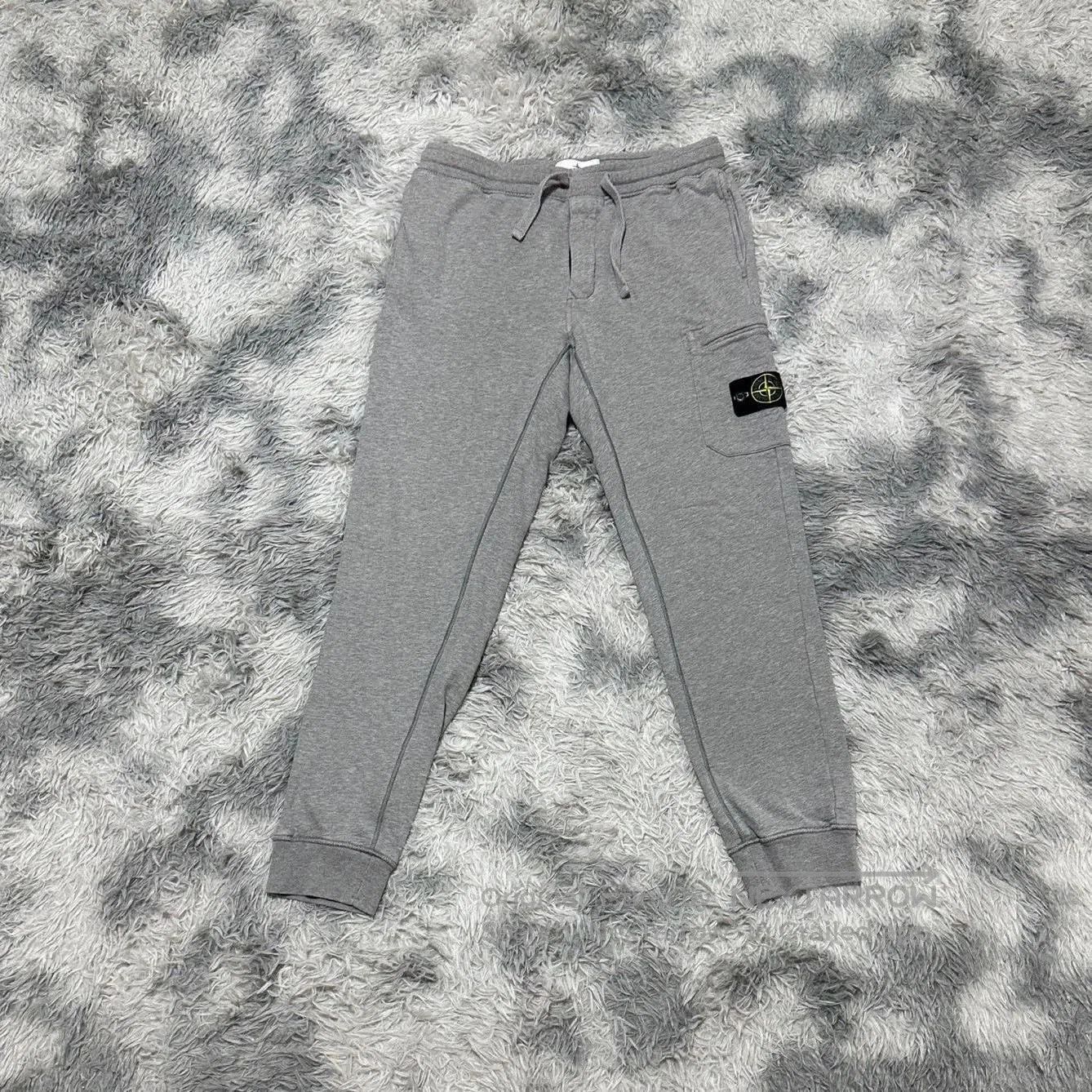 stone island gray casual long pants size m.