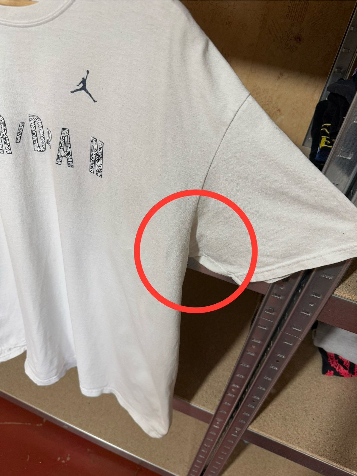 Jordan Brand × Nike × Vintage Vintage 1990’s Nike Jordan Basketball T-Shirt Y2K Hype Size US XXL / EU 58 / 5 - 8 Thumbnail