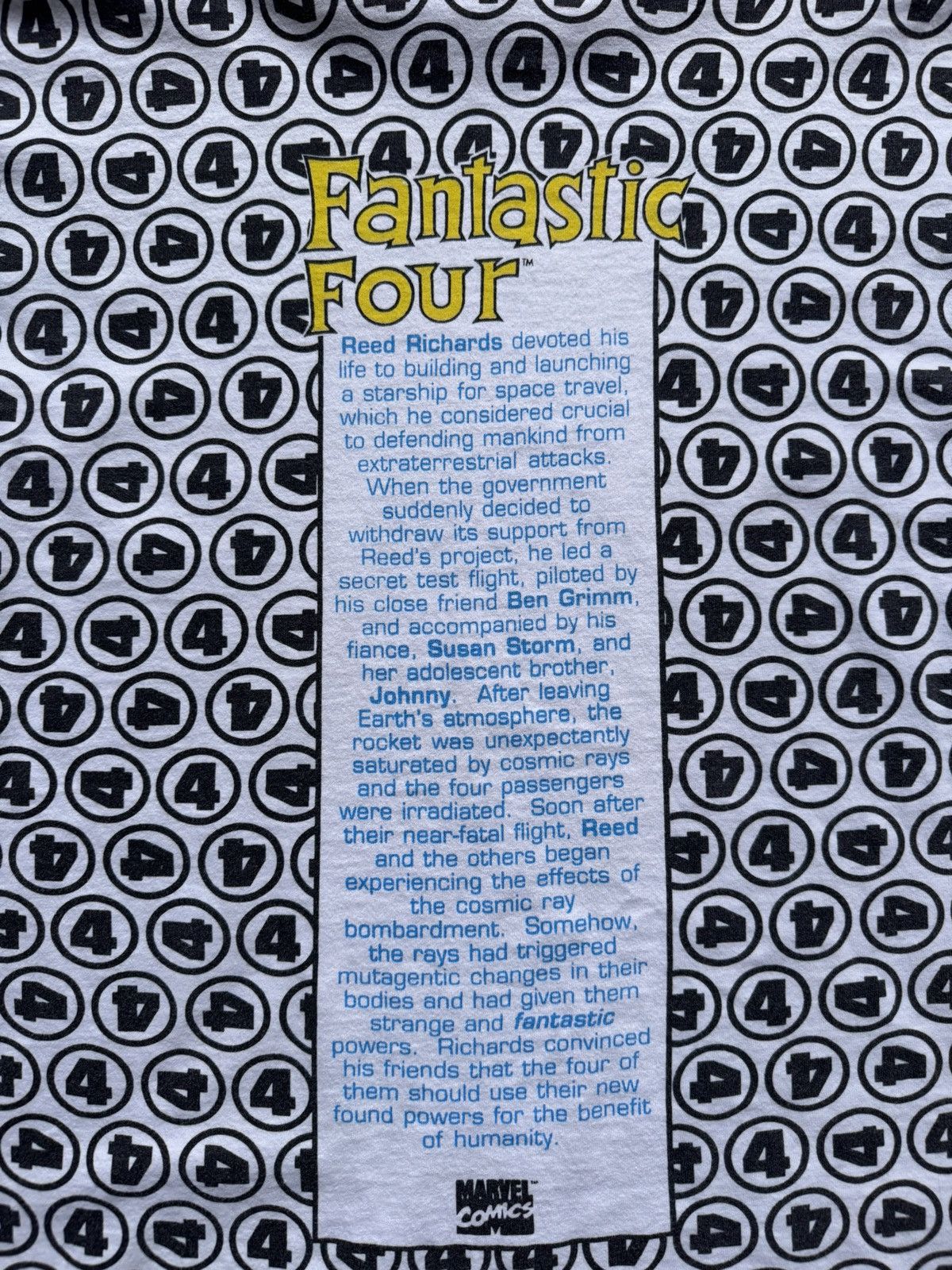 Marvel Comics Vintage 1993 Fantastic 4 AOP Marvel Comics Cartoon Tee Size US L / EU 52-54 / 3 - 6 Thumbnail