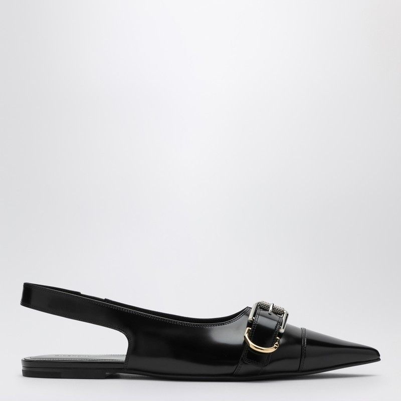 Givenchy Givenchy Voyou Black Leather Slingback Size US 8 / IT 38 - 1 Thumbnail