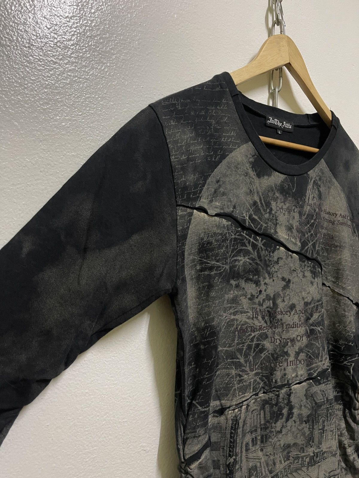 In The Attic Full Print Cross T Shirt Punk