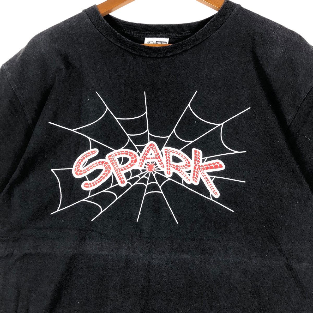 Vintage SPARK Spider Web Skate Wear T-Shirt Size US L / EU 52-54 / 3 - 4 Thumbnail