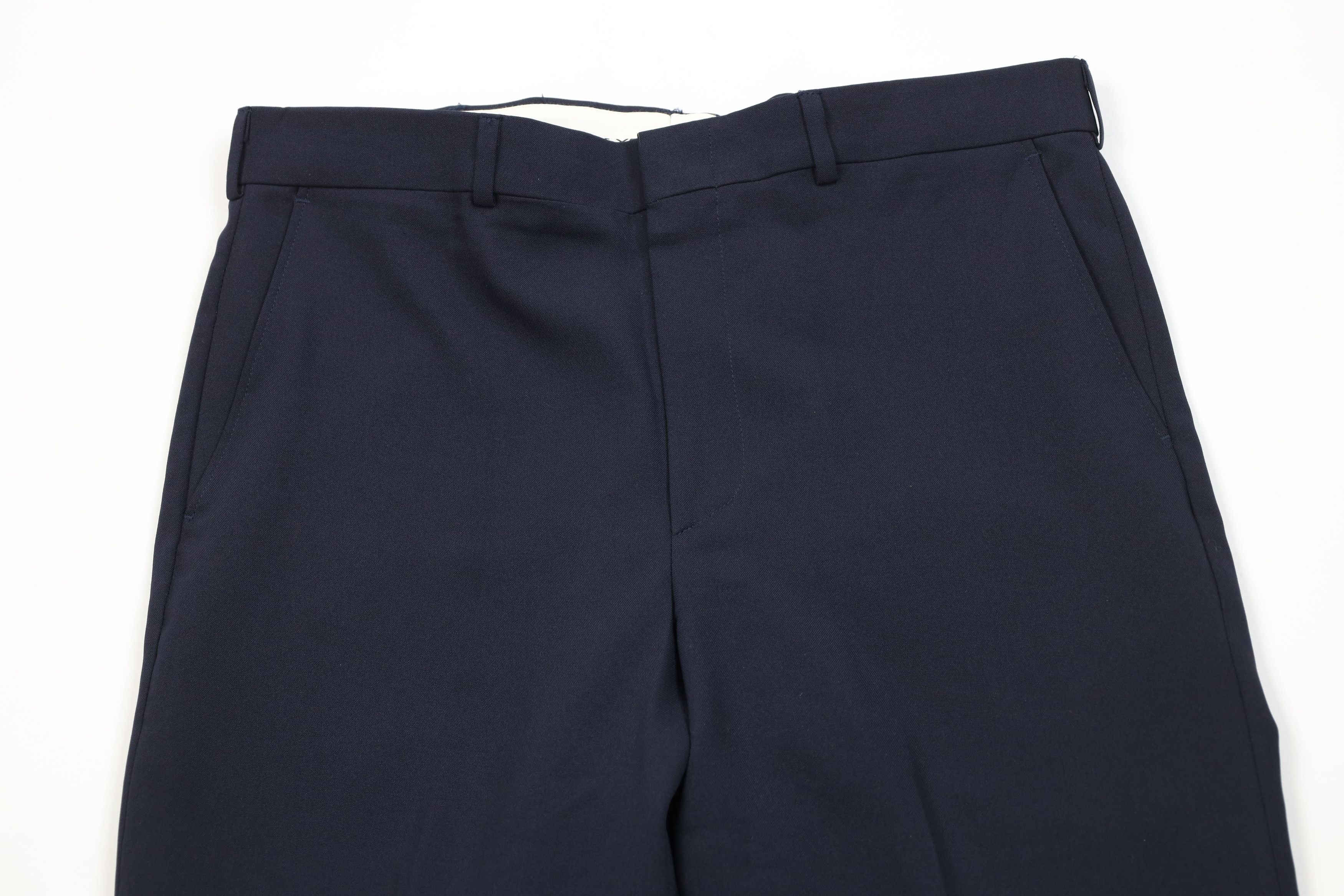 Vintage Vintage 90s Streetwear Knit Flared Wide Leg Chino Pants Blue Size US 34 / EU 50 - 2 Thumbnail