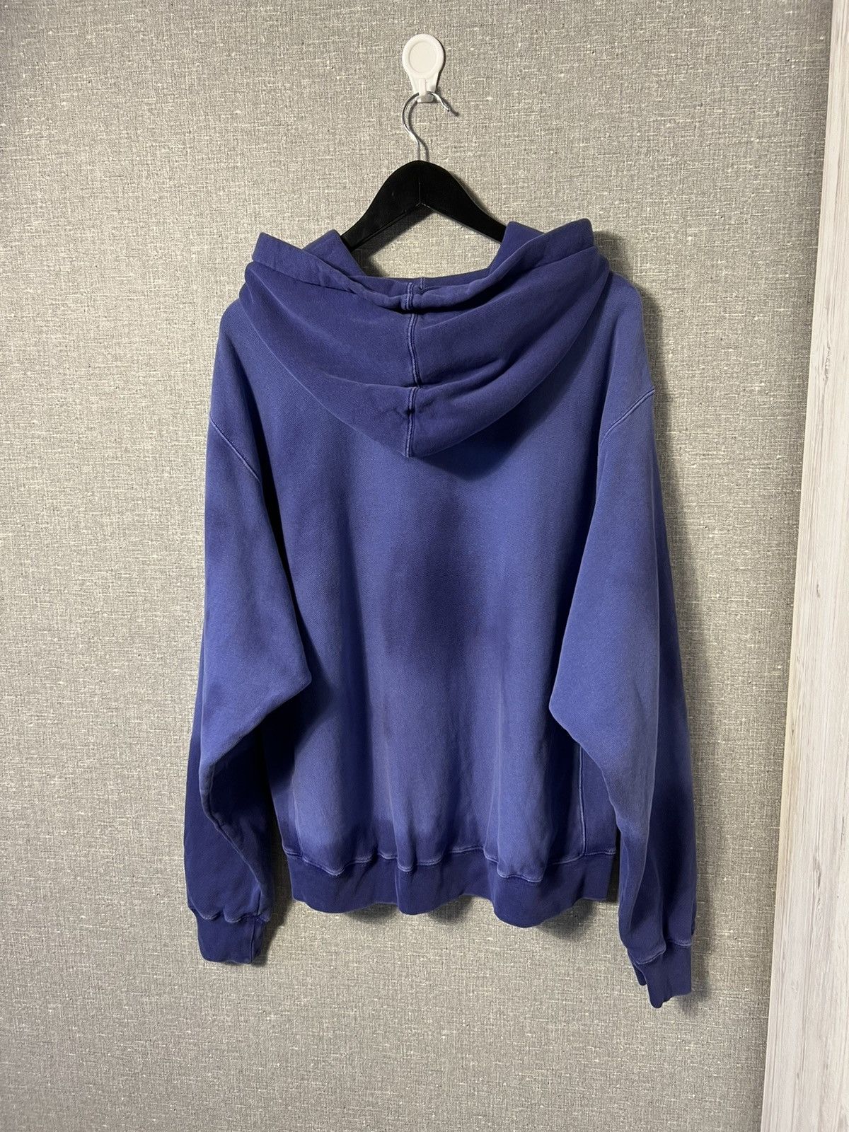 Gucci Gucci Blue Washed Effect Knit Interlocking GG Print Hoodie Size US M / EU 48-50 / 2 - 13 Thumbnail