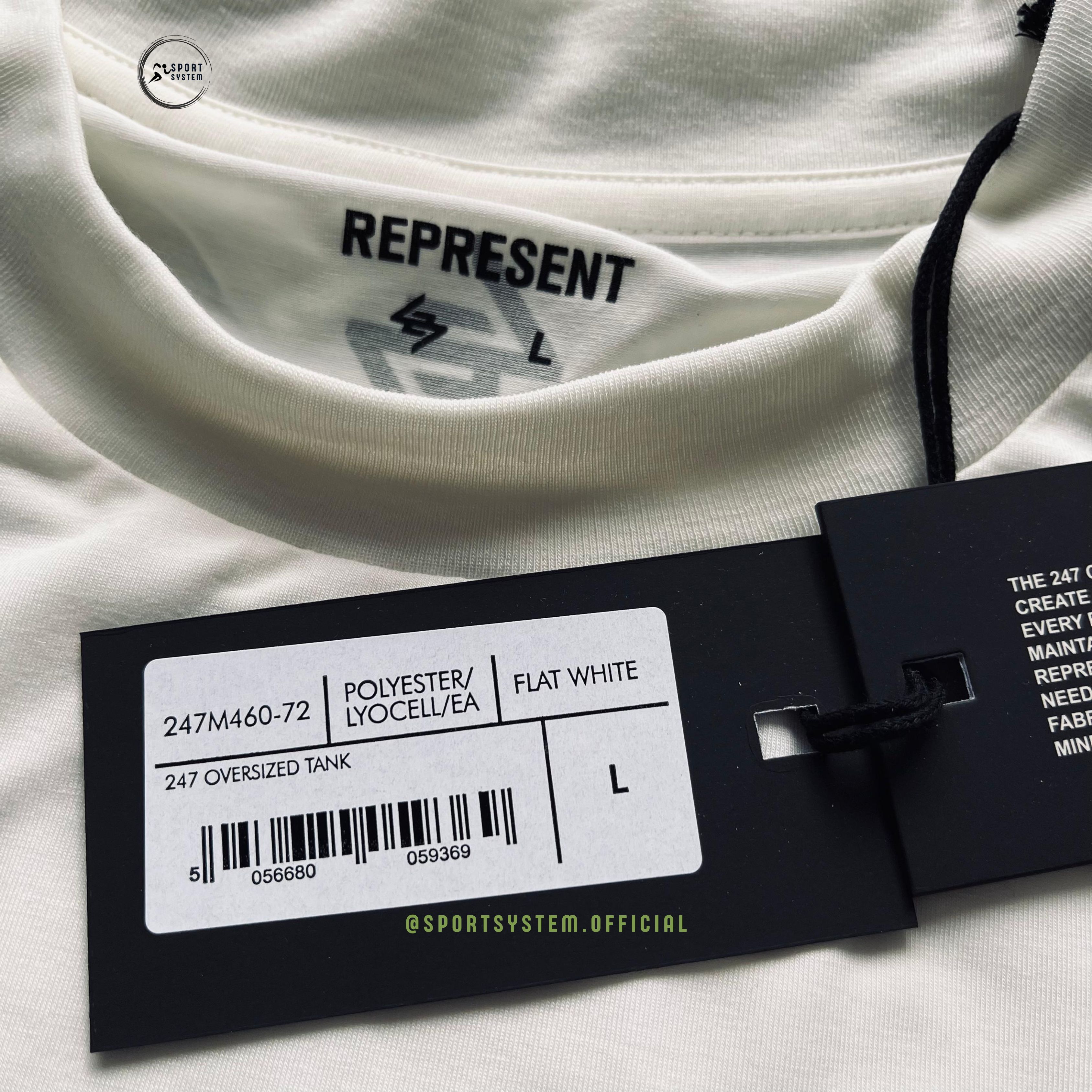 Represent Clo. Represent, 247 Oversized Tank in Flat White Size US L / EU 52-54 / 3 - 4 Thumbnail