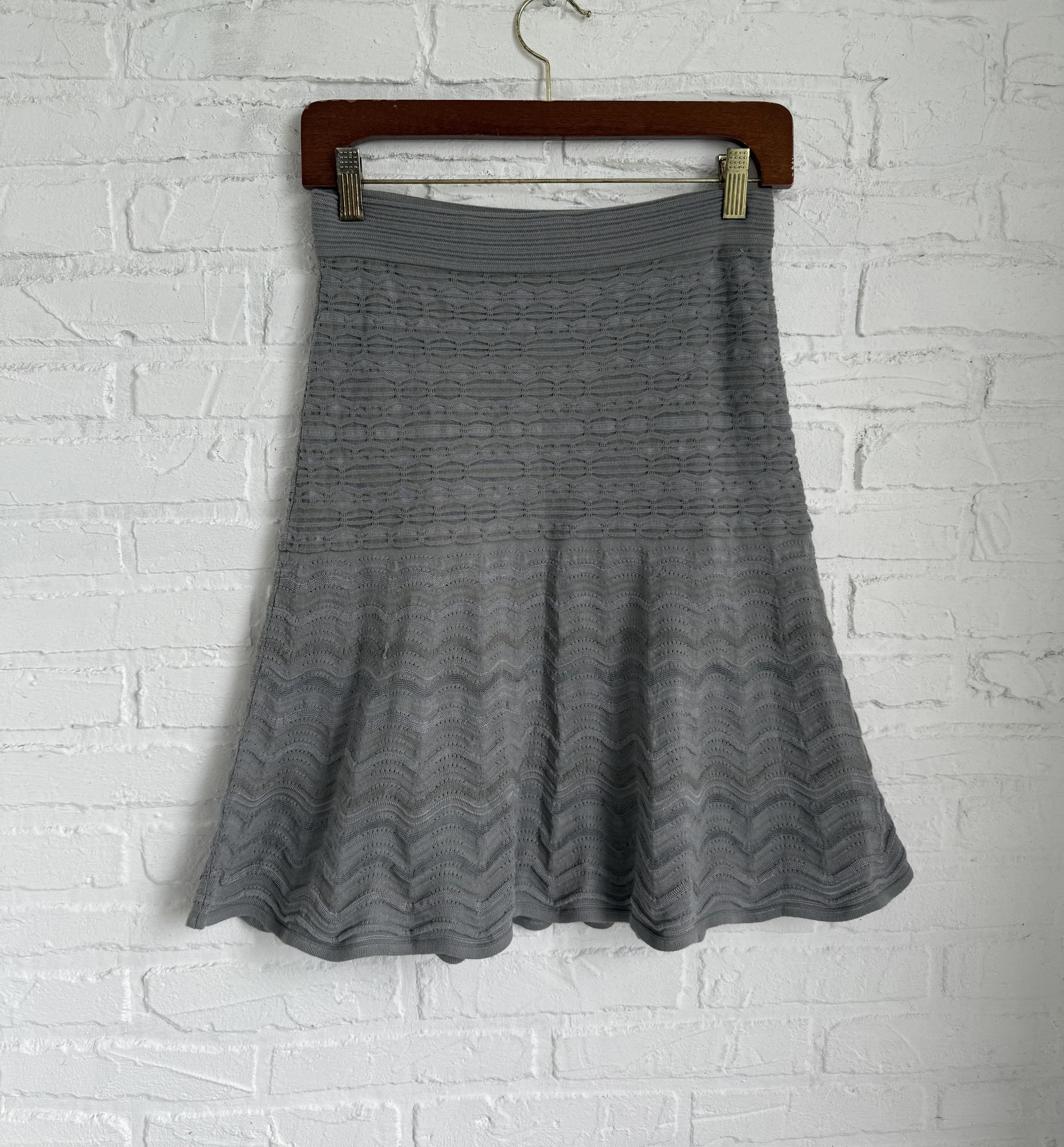 Missoni M Missoni knit gray skirt Size 28" / US 6 / IT 42 - 1 Thumbnail