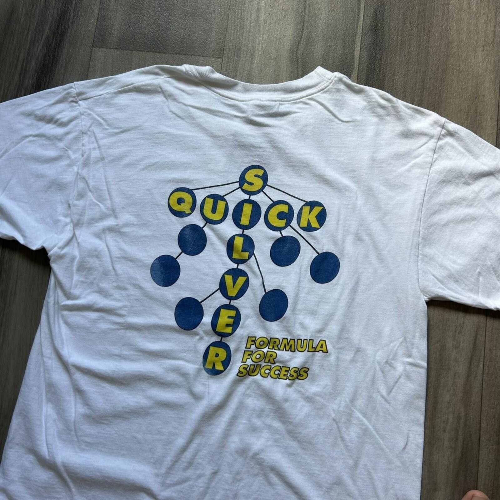 Quiksilver Vintage 90’s Quicksilver Surf White Graphic t shirt size L Size US L / EU 52-54 / 3 - 2 Thumbnail