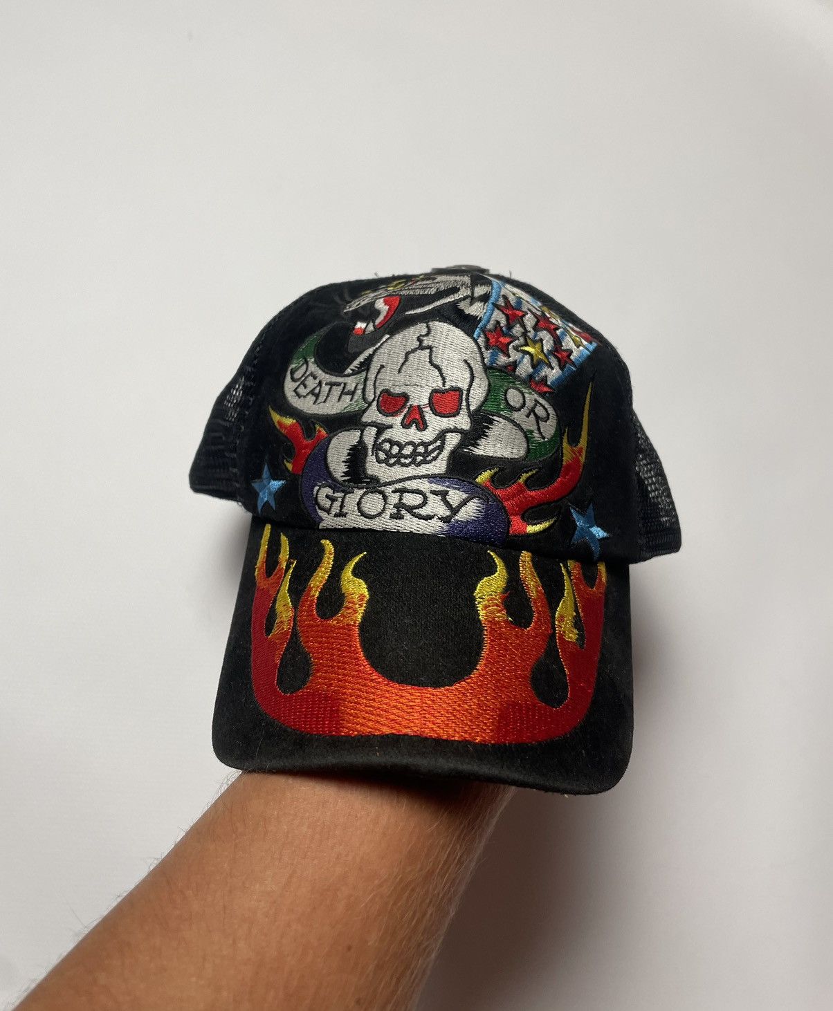 Ed Hardy × Vintage Ed Hardy Flame Cap Size ONE SIZE - 10 Thumbnail
