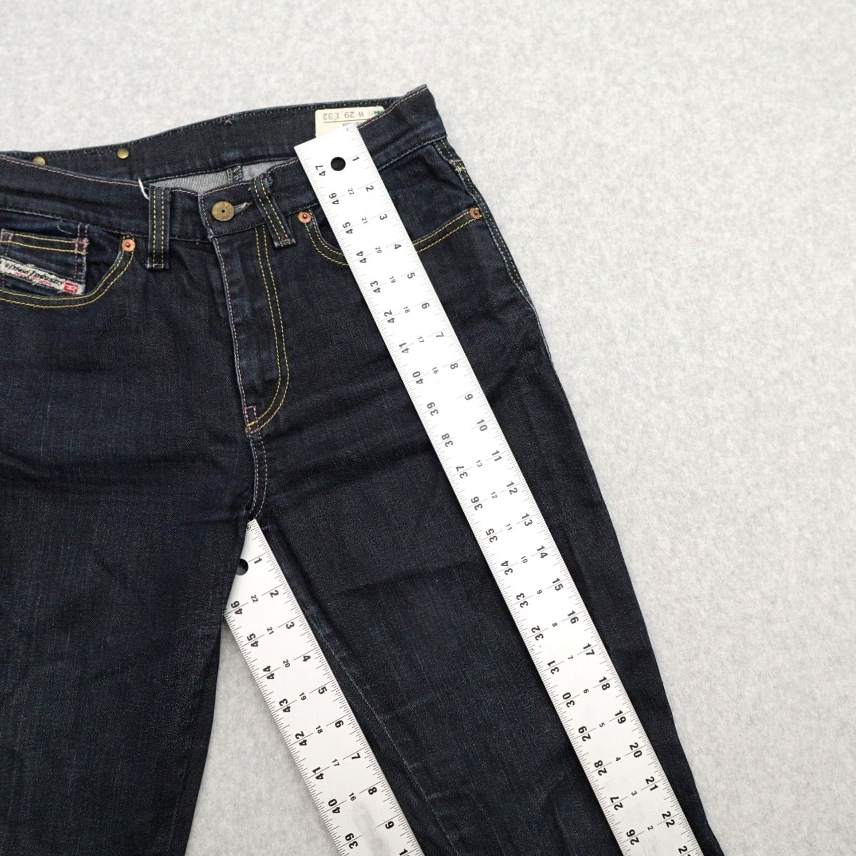 Diesel Diesel ZLIM Jeans Mens 29 (29X32) Dark Blue Wash Made in Italy Slim Skinny 29 Regular 32" Inseam Blue Size US 29 - 6 Thumbnail