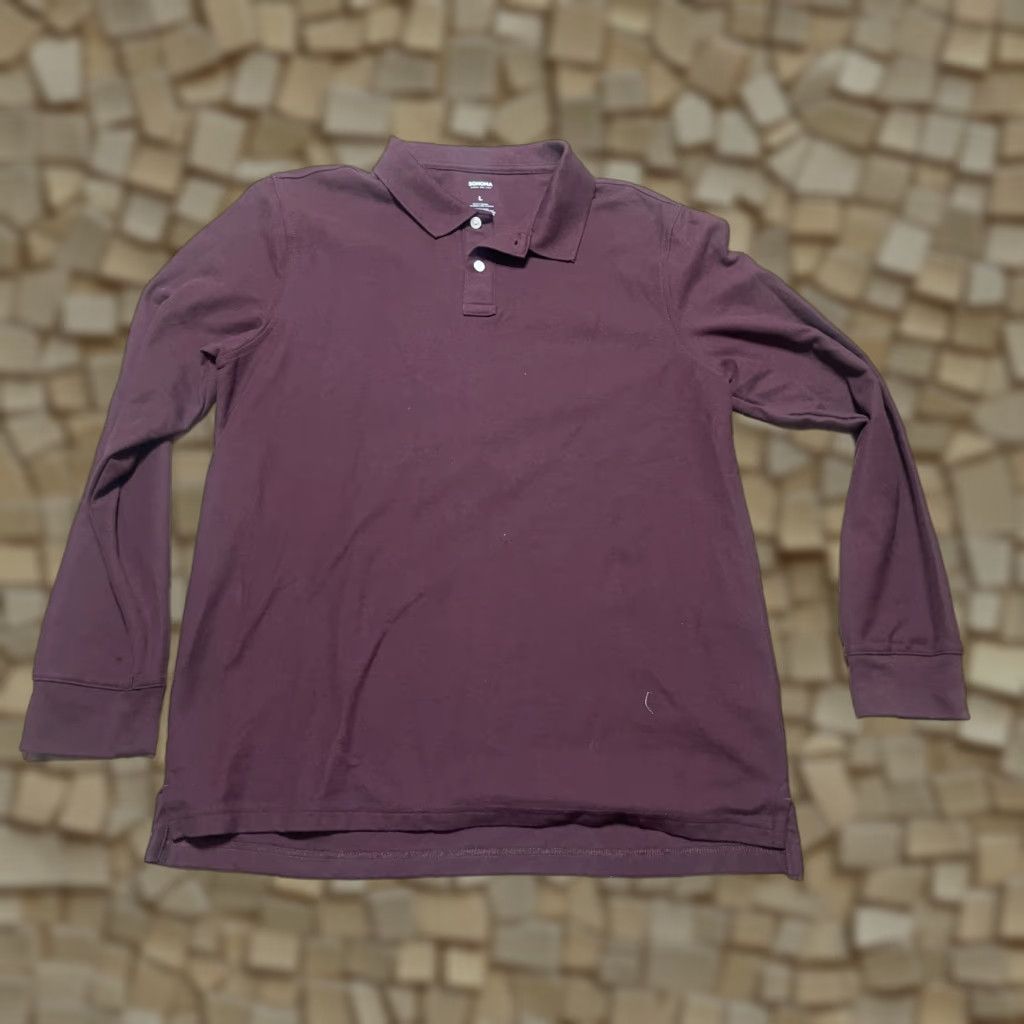 Vintage Sonoma Shirt Polo, Men's Large, Red, Long Sleeve, Regular Fit, Casual, Polo Shirt, Red, Sonoma, Men, 90s? Size US L / EU 52-54 / 3 - 1 Thumbnail