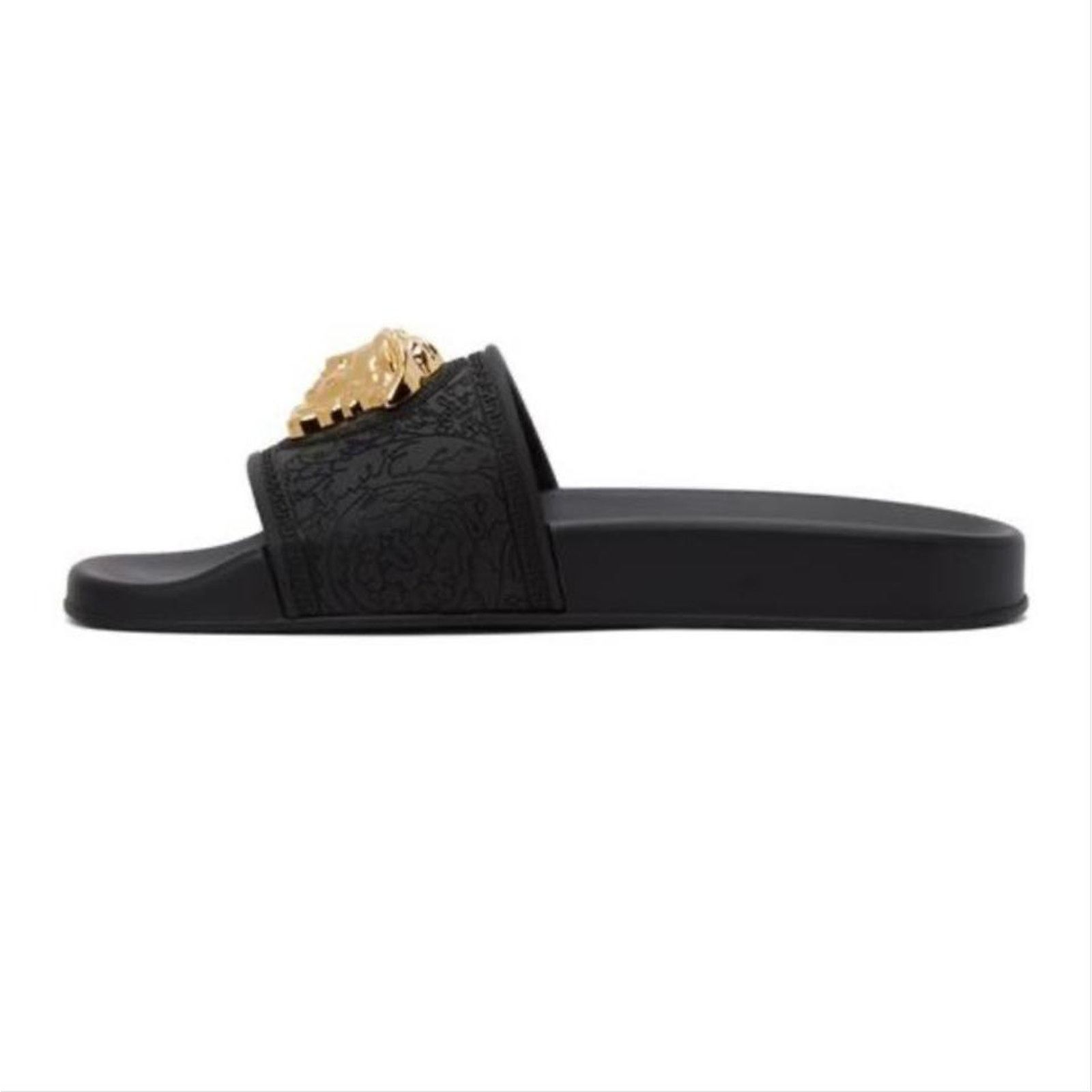 Versace Medusa logo rubber pool slides 39 Size US 9 / IT 39 - 5 Thumbnail