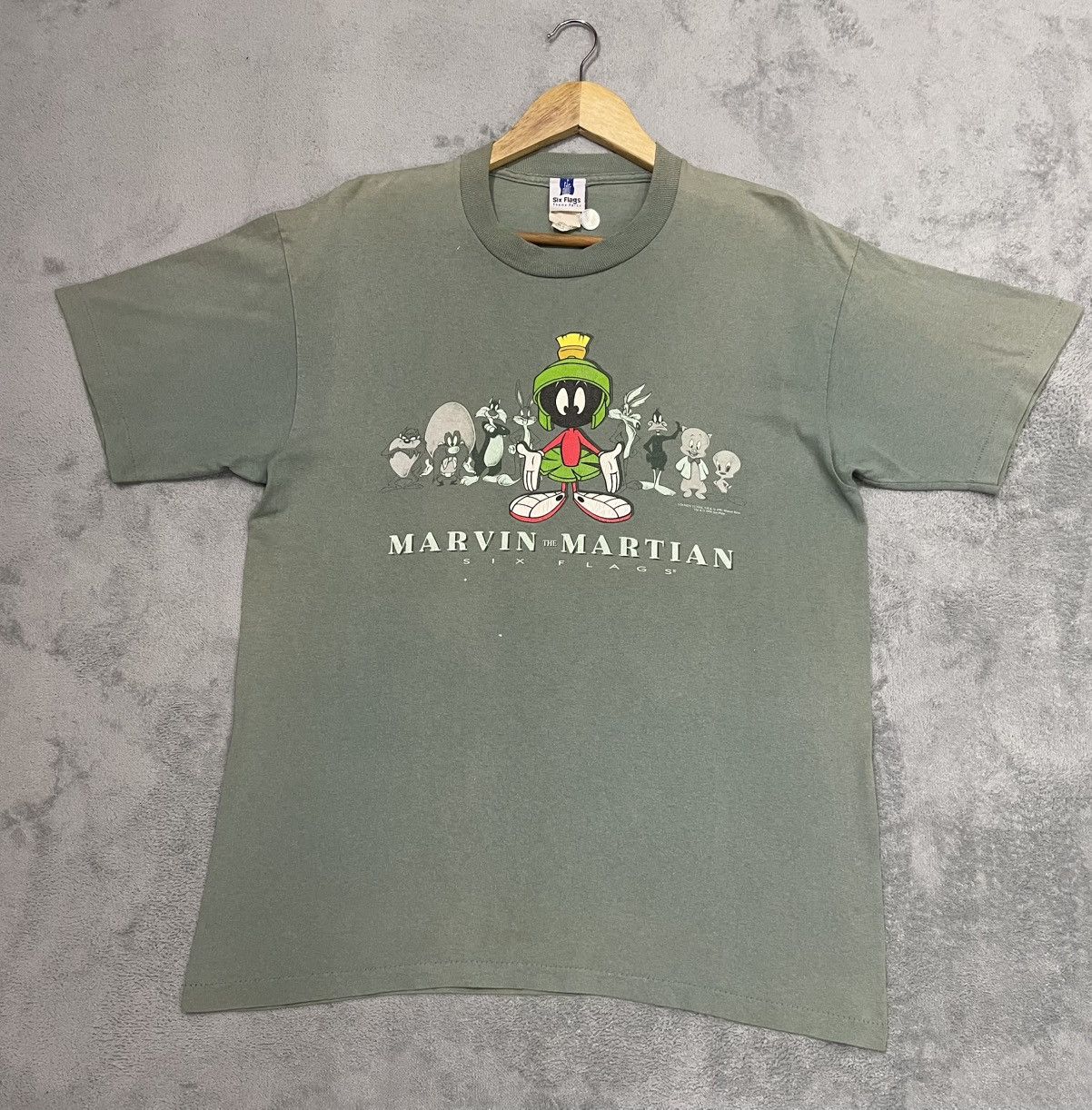 Cartoon Network × Vintage × Warner Bros VINTAGE ‘90 Marvin The Martian Tshirt(faded) Size US M / EU 48-50 / 2 - 1 Thumbnail