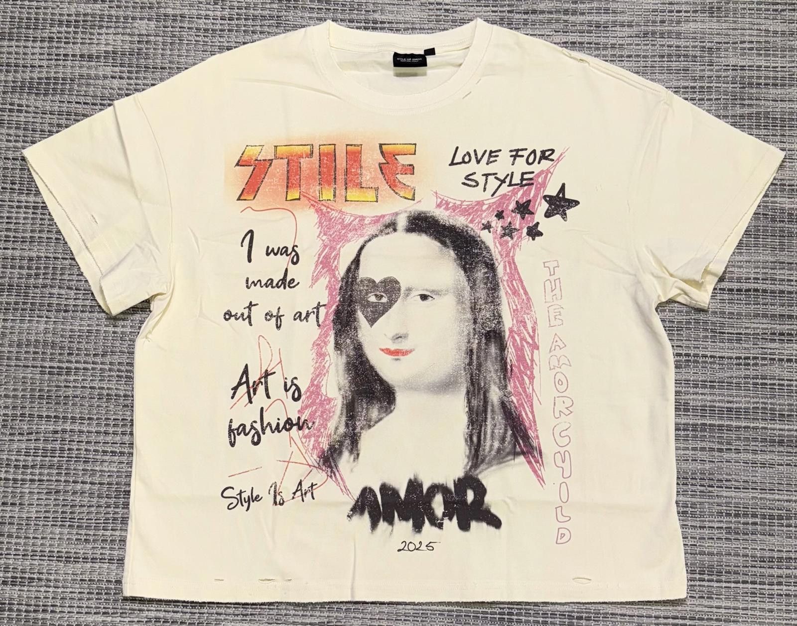 Stile Dé Amor Cream Monalisa Tee