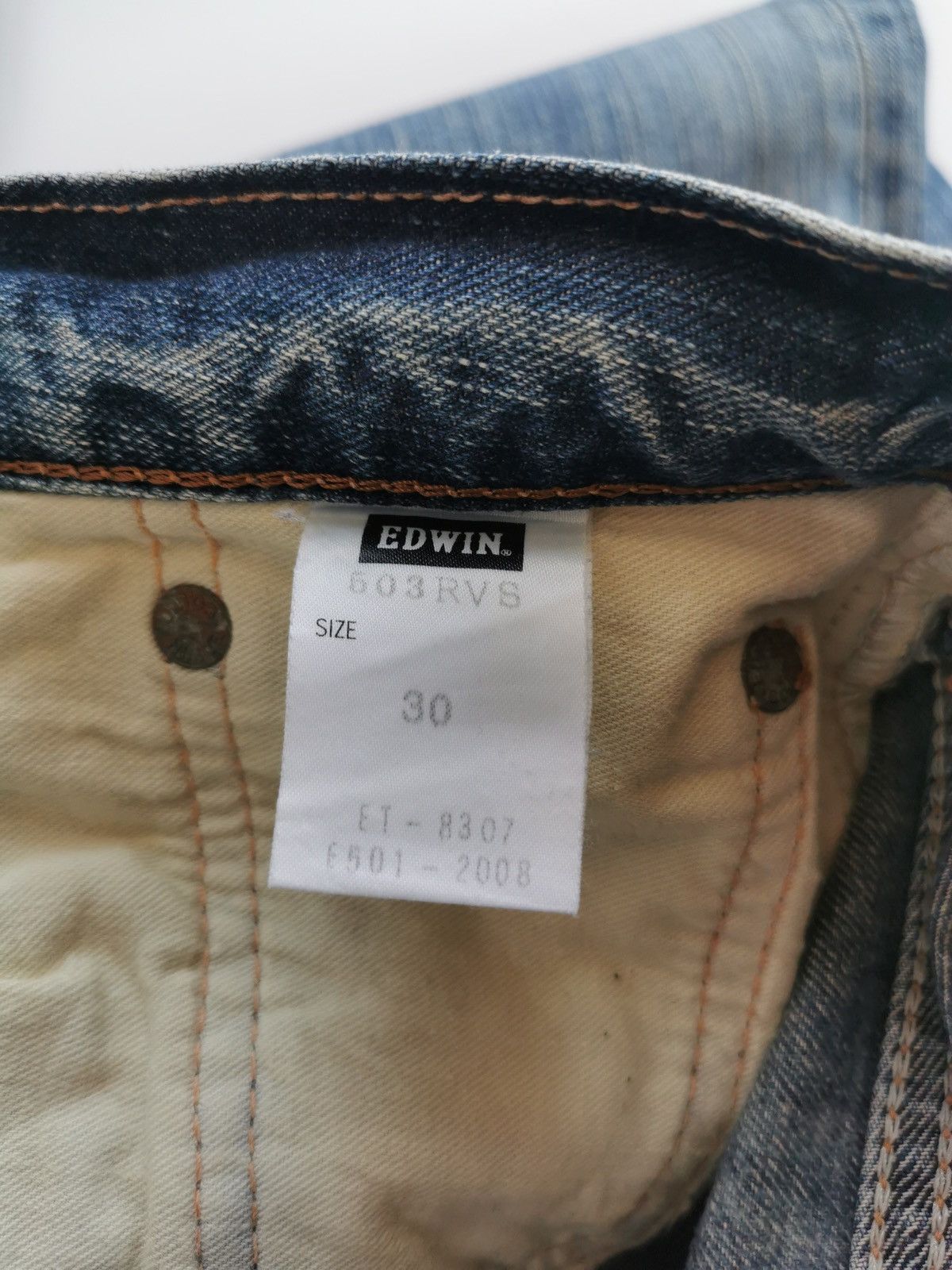 Edwin Vintage Edwin Extra Extreme Repaired Patchwork Denim Jeans Size US 32 / EU 48 - 11 Thumbnail