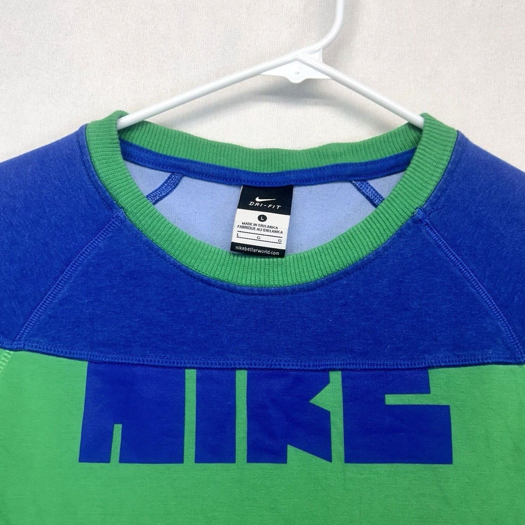 Nike Nike Dri-Fit Women’s Large Colorblock Sweatshirt Crewneck Pullover with Pockets Size L / US 10 / IT 46 - 2 Thumbnail