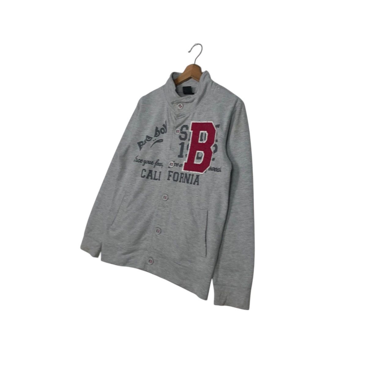 Japanese Brand × Vintage 📌Vintage Zipper Sweater Bad Boy Big Logo Design Punk Style Size US S / EU 44-46 / 1 - 3 Thumbnail