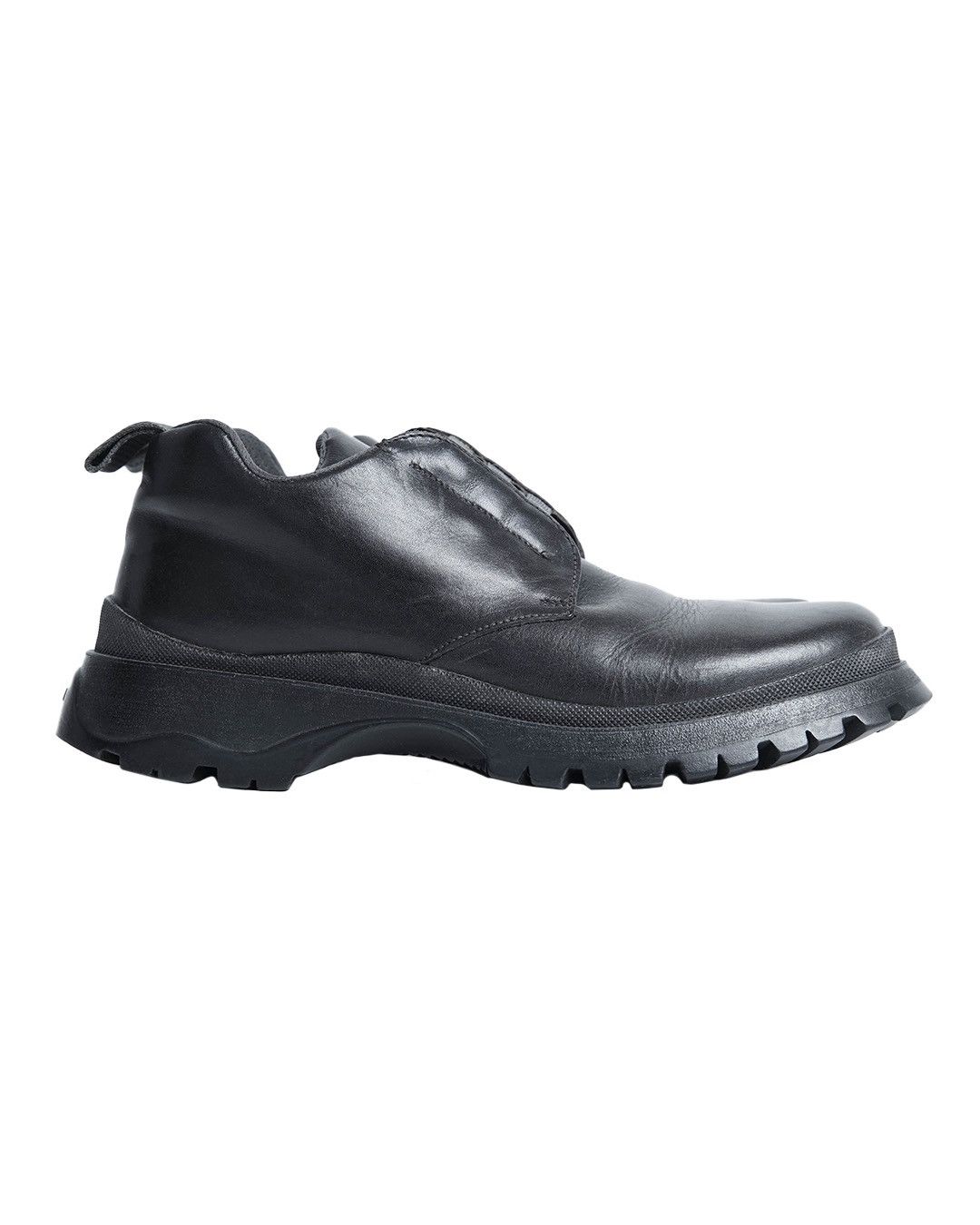 Prada Miu Miu Black Leather Sneakers Size US 8 / IT 38 - 4 Thumbnail