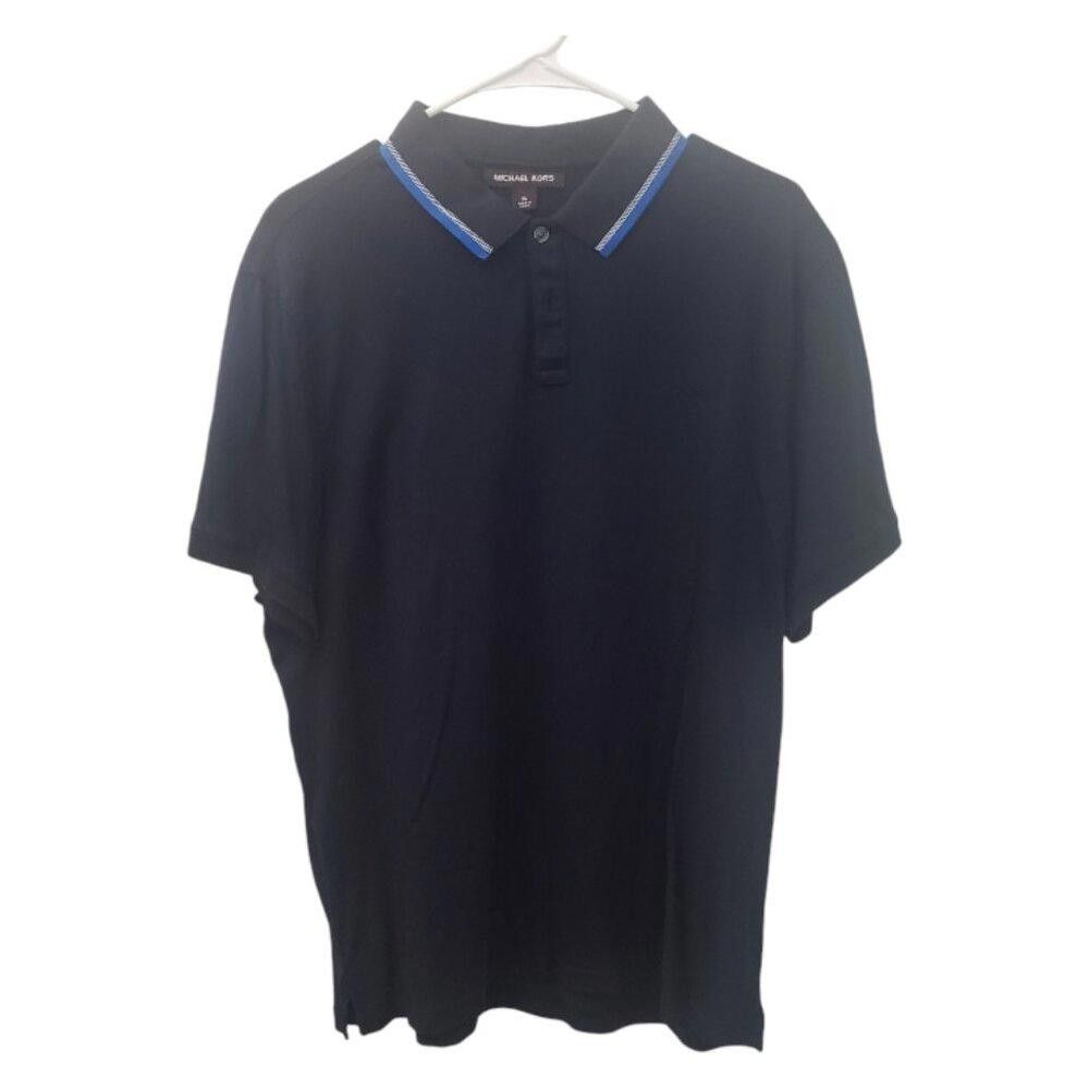 Michael Kors CT1864 Michael Kors Men's Navy Polo Shirt XL Size US XL / EU 56 / 4 - 1 Thumbnail