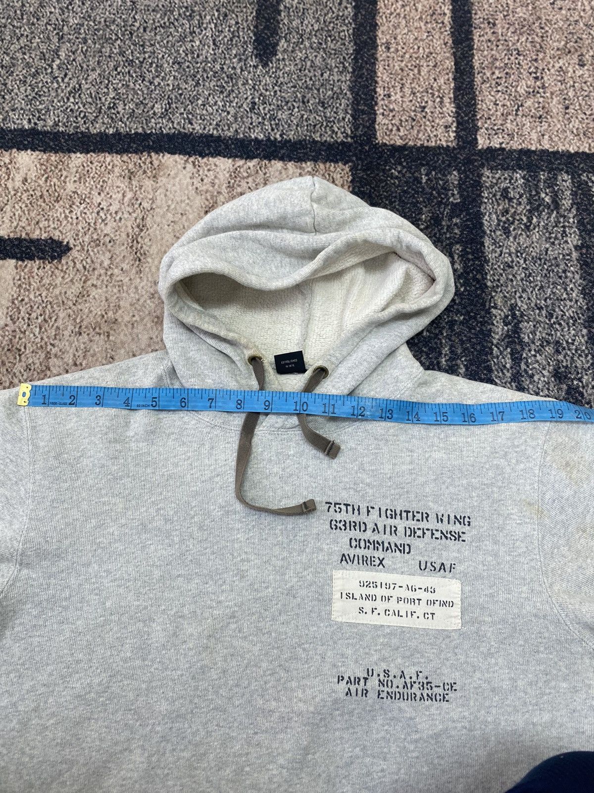 Avirex Vtg Distressed Avirex 75Th Fighter Wing Hoodies Size US M / EU 48-50 / 2 - 16 Thumbnail