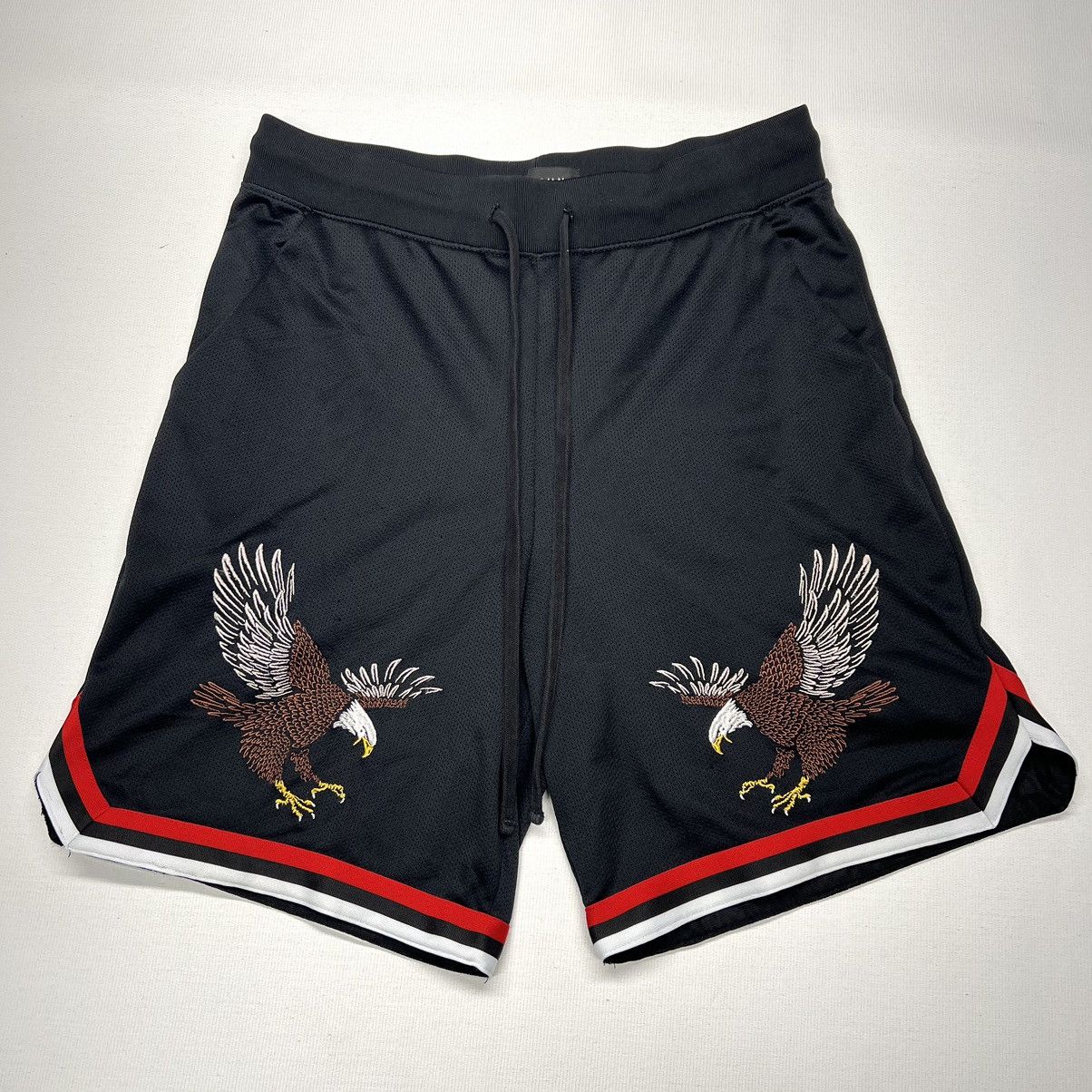 Pacsun Pacsun Shorts Black Eagle Embroidered Gym Stretch Pockets Size US 32 / EU 48 - 1 Thumbnail
