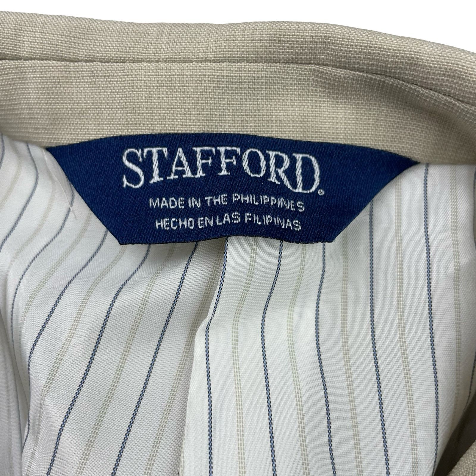 Stafford Stafford Men's Performance 2-Button Suit Light Khaki/Tan • 4 Size 40R - 5 Thumbnail