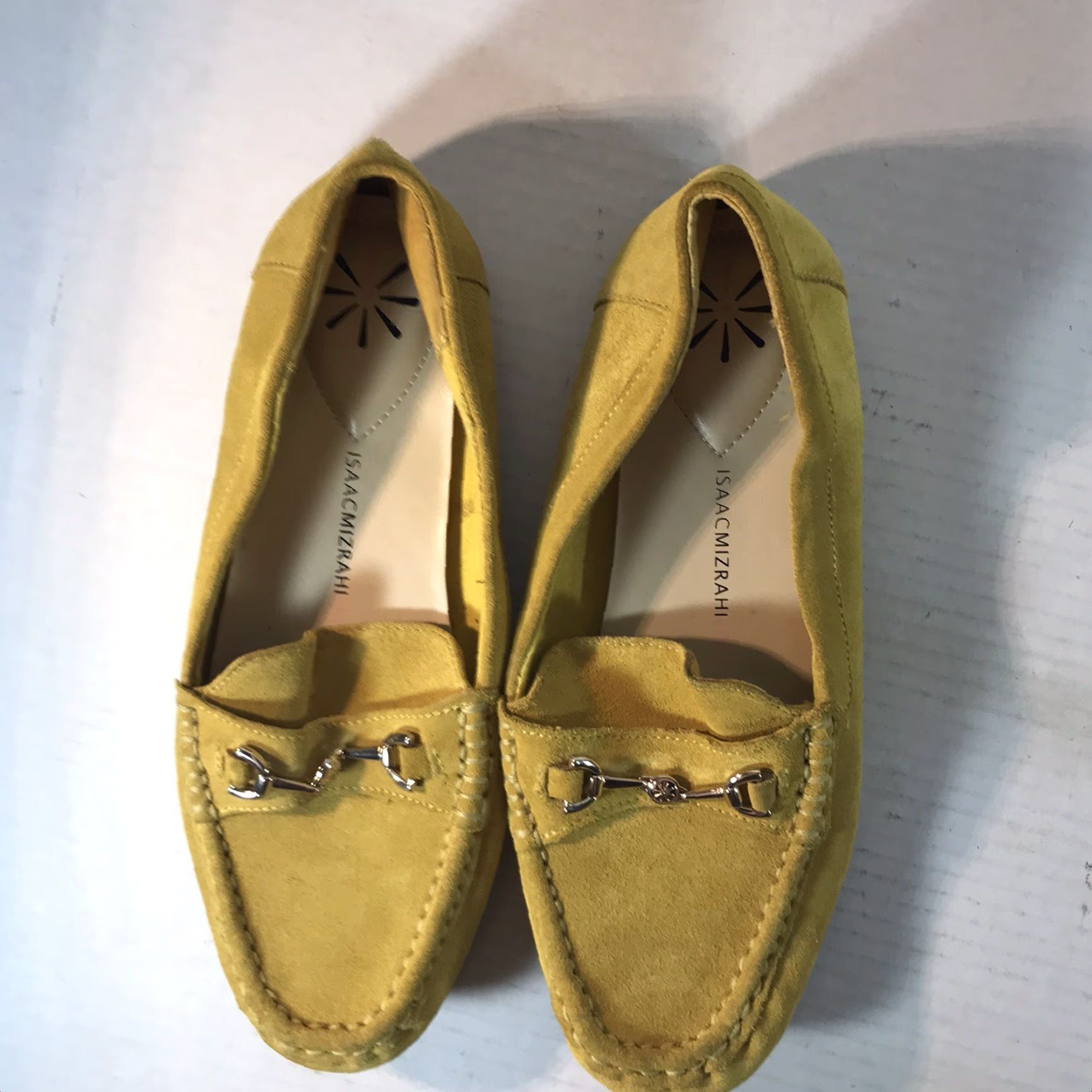Isaac Mizrahi Isaac Mizrahi Women's Loafers Yellow Suede Slip On Flat Size 8.5 M Casual Dressy Size US 8.5 / IT 38.5 - 2 Thumbnail