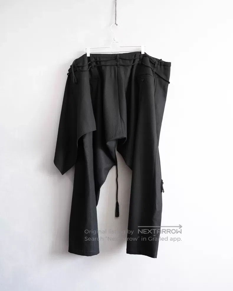 Yohji Yamamoto Yohji Yamamoto size 1 23AW Flannelette Crotch Pants Size US 28 / EU 44 - 2 Thumbnail