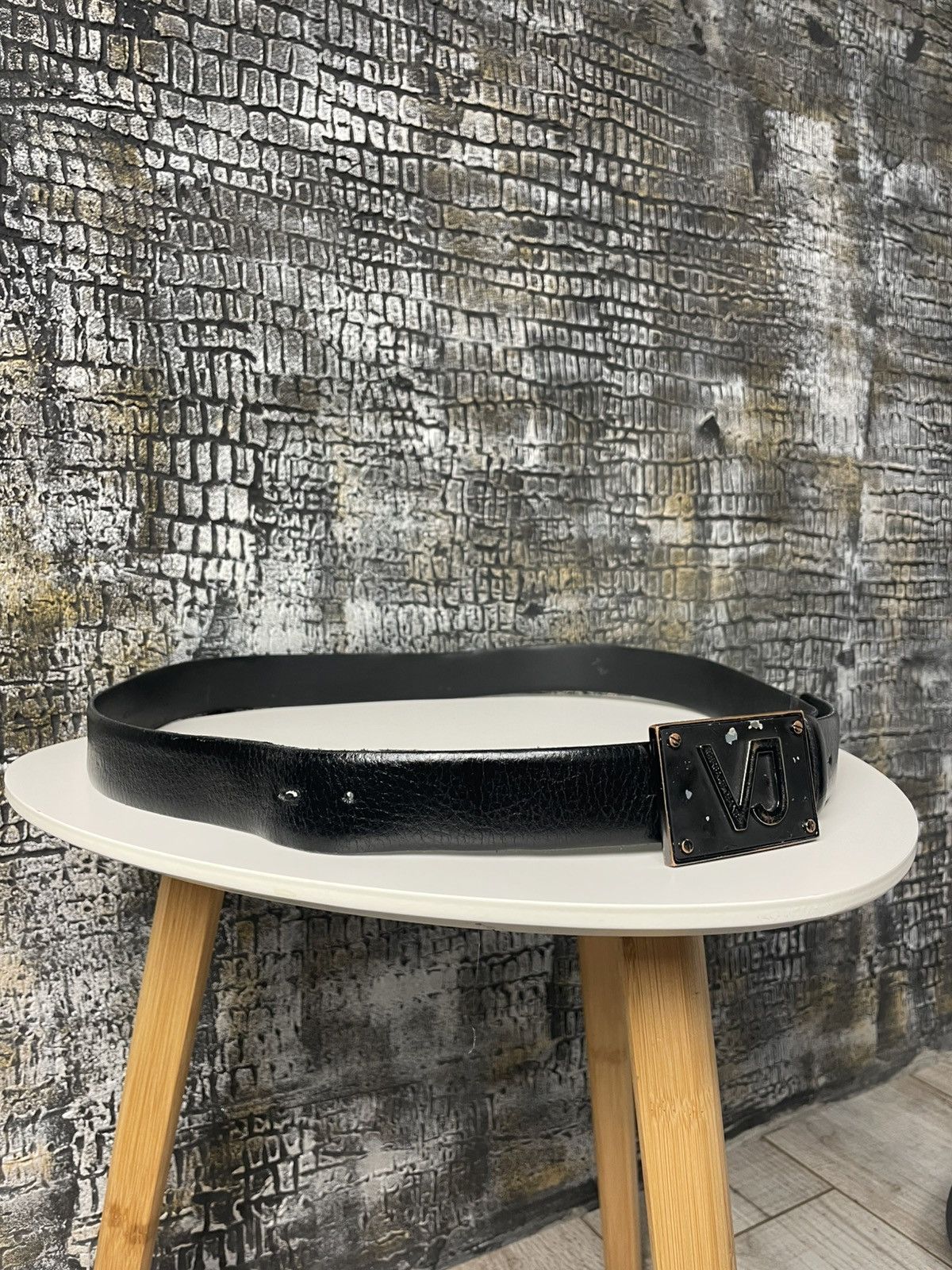Versace VERSACE LEATHER BELT Y2K LEATHER BLACK Size ONE SIZE - 3 Thumbnail