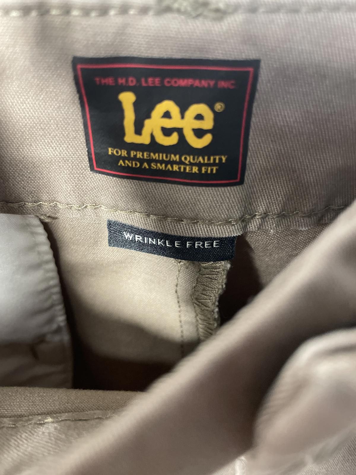 Lee Lee Khaki Dress Pants Women's 14 Tan Beige Wide Leg Minimal Size 36" / US 14 / IT 50 - 2 Thumbnail
