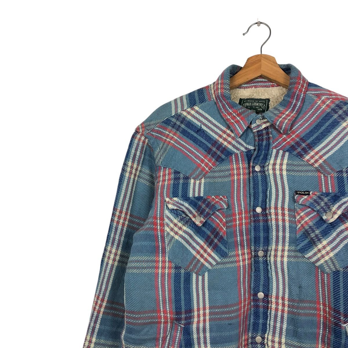 Ralph Lauren 🔥VINTAGE FLANNEL WORK JACKET POLO COUNTRY RALPH LAUREN Size US M / EU 48-50 / 2 - 9 Thumbnail