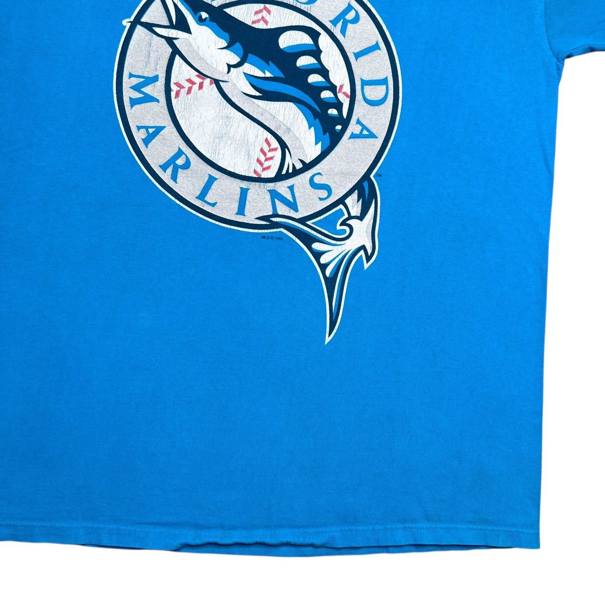Salem Sportswear Vtg 1993 MLB Florida Marlins Salem Sportswear Graphic Tee Size US L / EU 52-54 / 3 - 8 Thumbnail