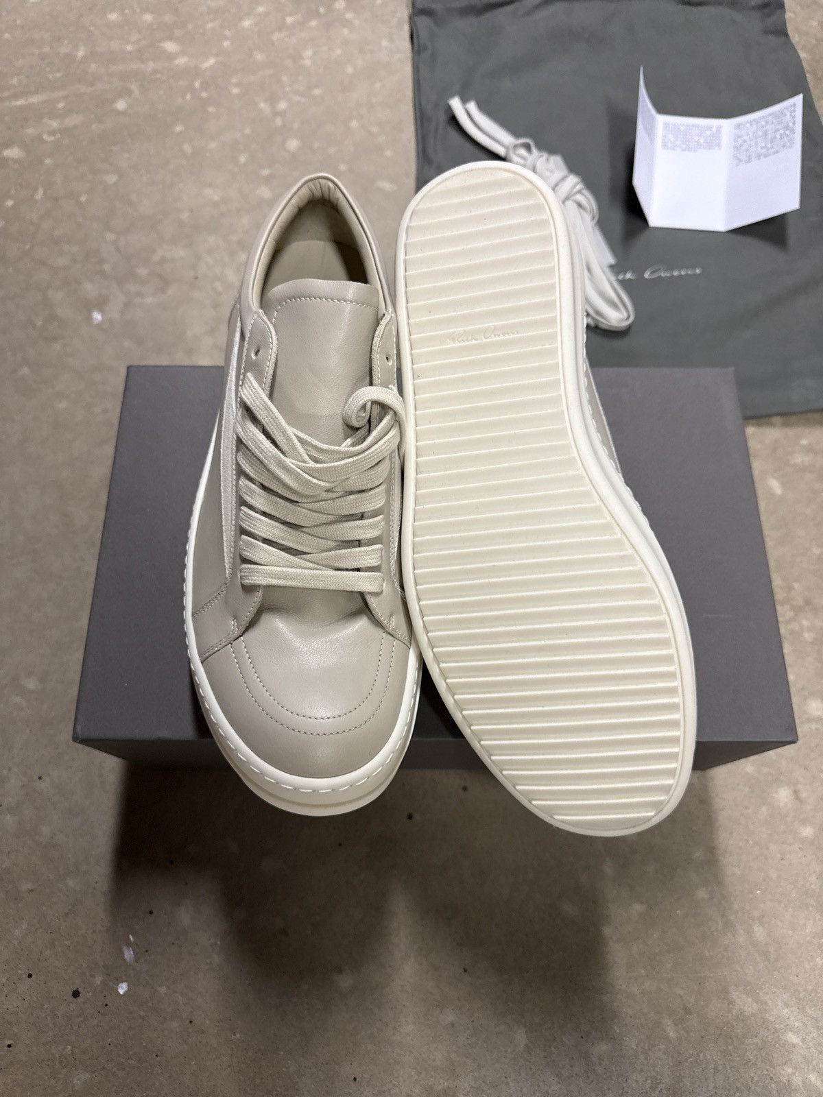 Rick Owens Rick Owens Vintage Sneakers (Sand/Milk/Milk) Size US 10.5 / EU 43-44 - 4 Thumbnail