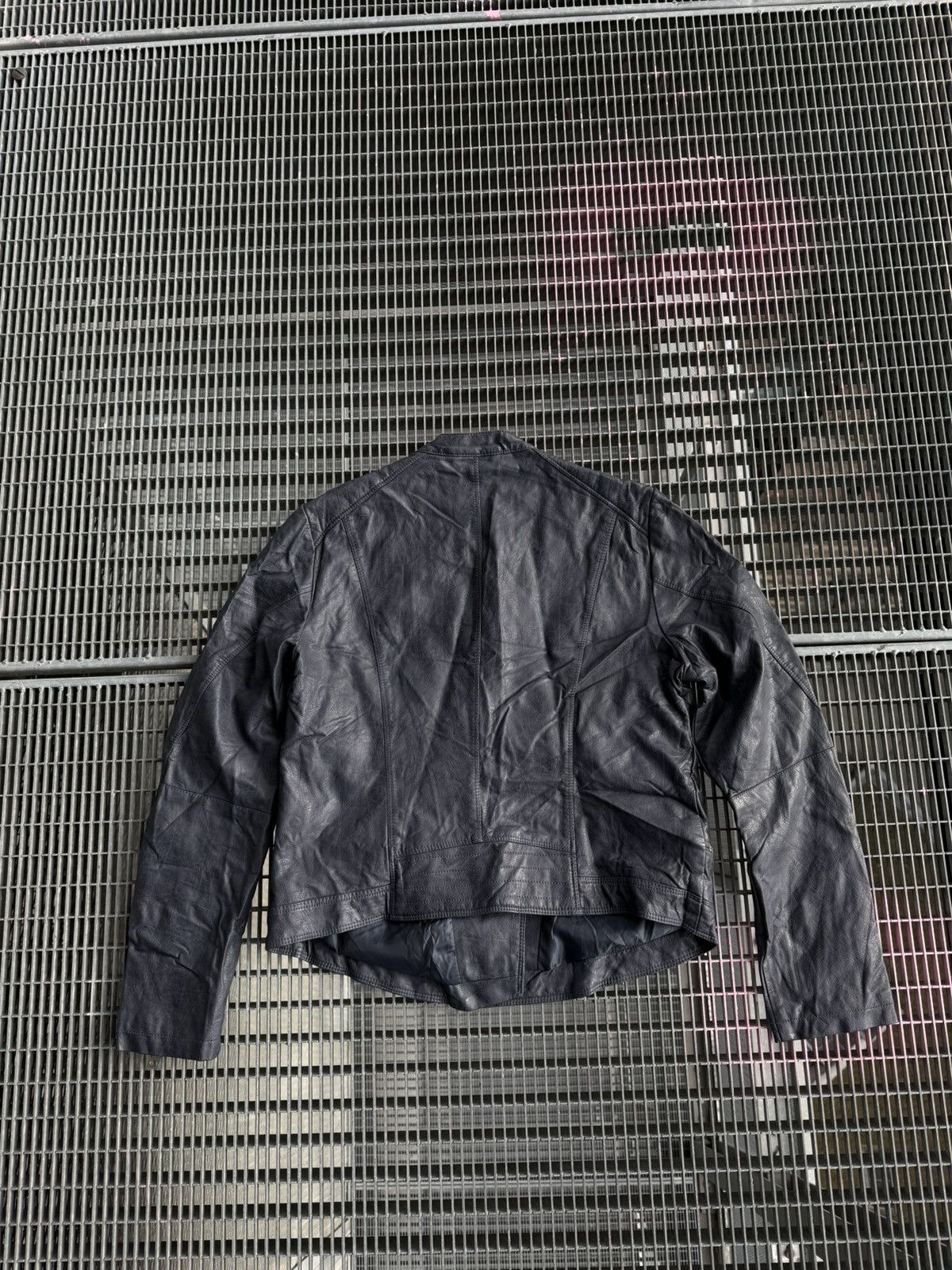 Leather Avant-garde Cross Zip Leather Jacket Size US S / EU 44-46 / 1 - 14 Thumbnail