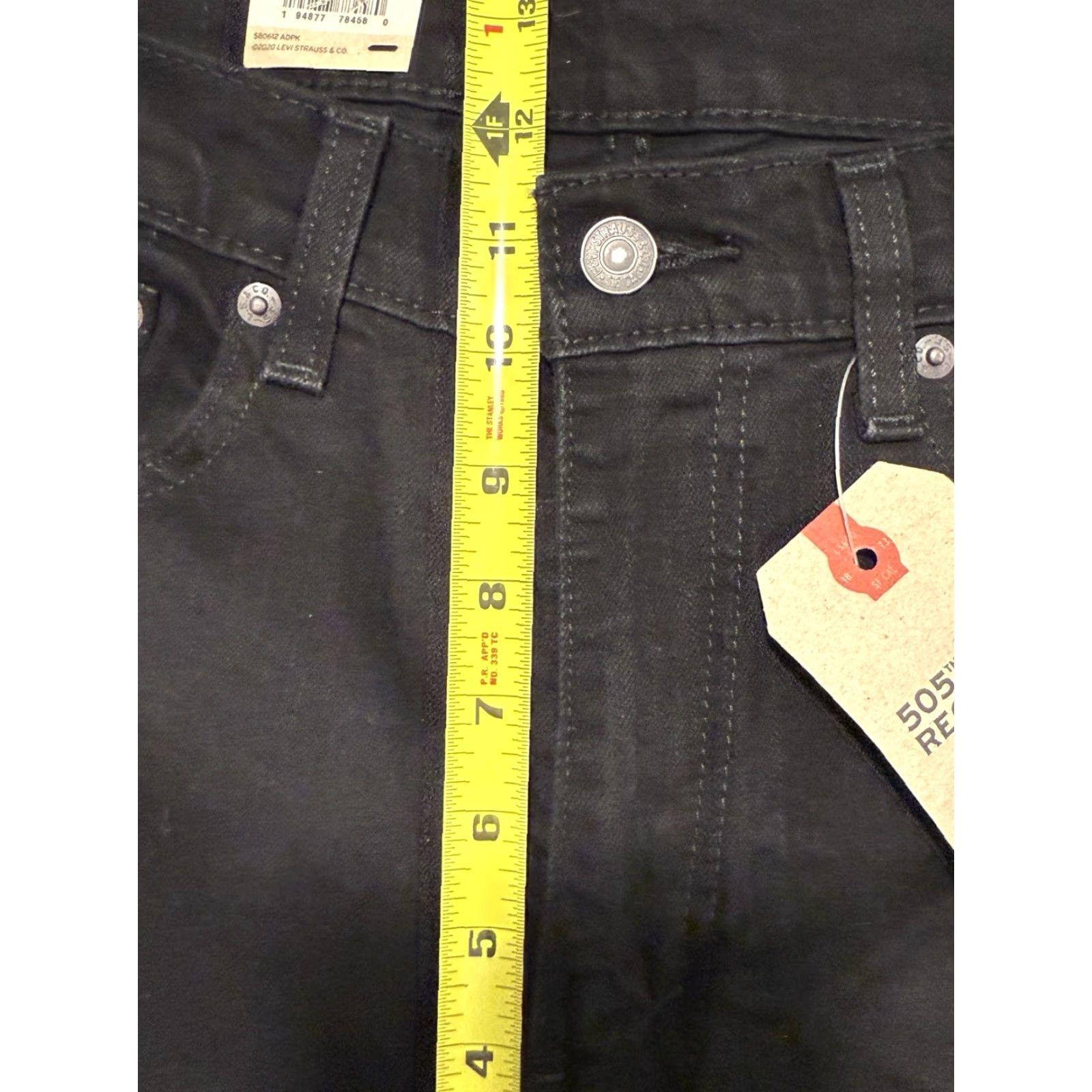 Levi's VINTAGE Levi's 505 Jeans Men Size 34x33.5 Black Straight Leg Cotton Denim Regular Fit Size US 34 / EU 50 - 4 Thumbnail