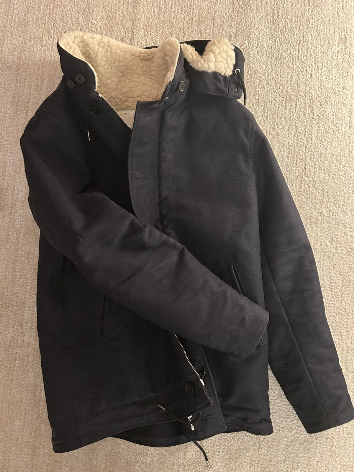 Sandro Sandro Sherpa Lined Deck Jacket Size US M / EU 48-50 / 2 - 2 Thumbnail