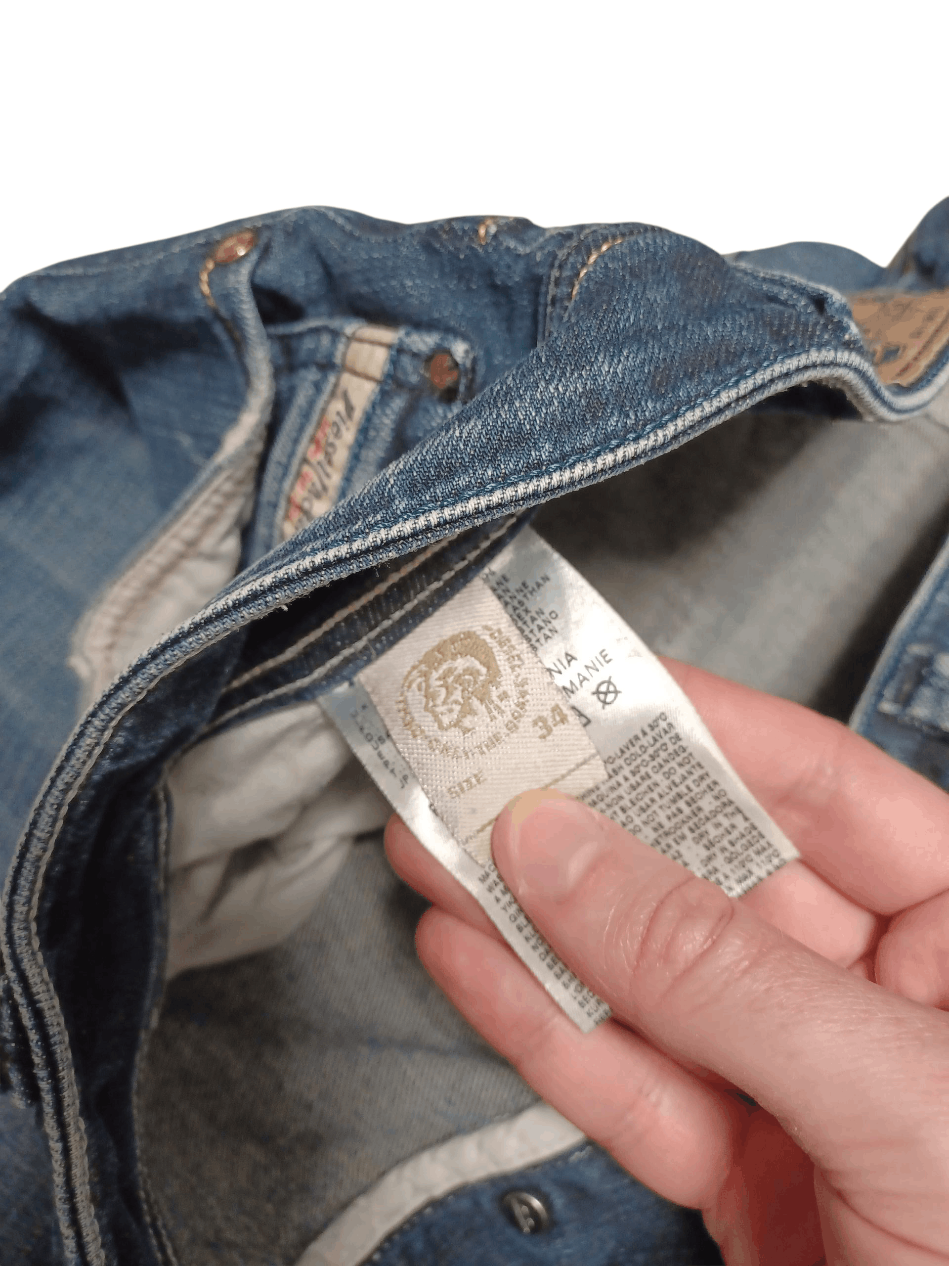 Diesel DIESEL LARKEE VINTAGE W34 L32 JEANS DENIM ITALIAN LUXURY Size US 34 / EU 50 - 5 Thumbnail