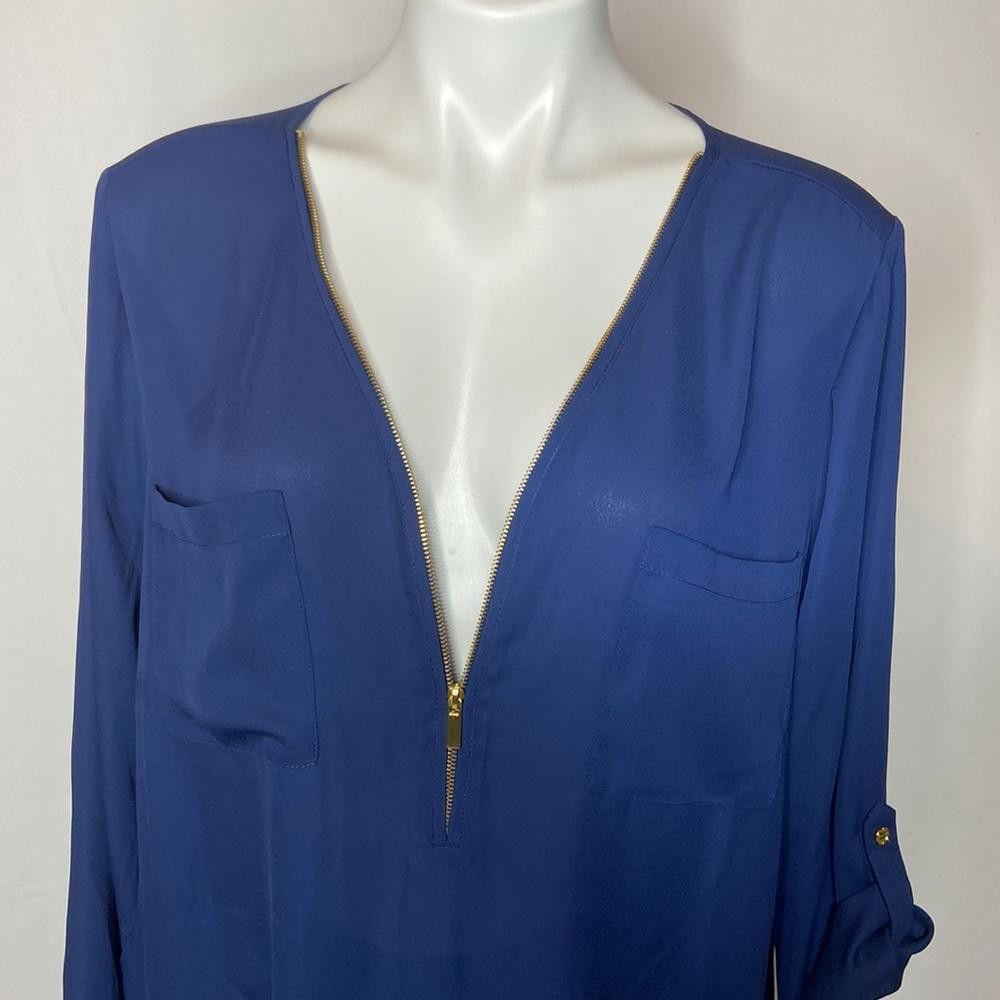 Designer Zac & Rachel Woman Zipper Collar Tunic, Plus 2X Size XXL / US 16-18 / IT 52-54 - 7 Thumbnail