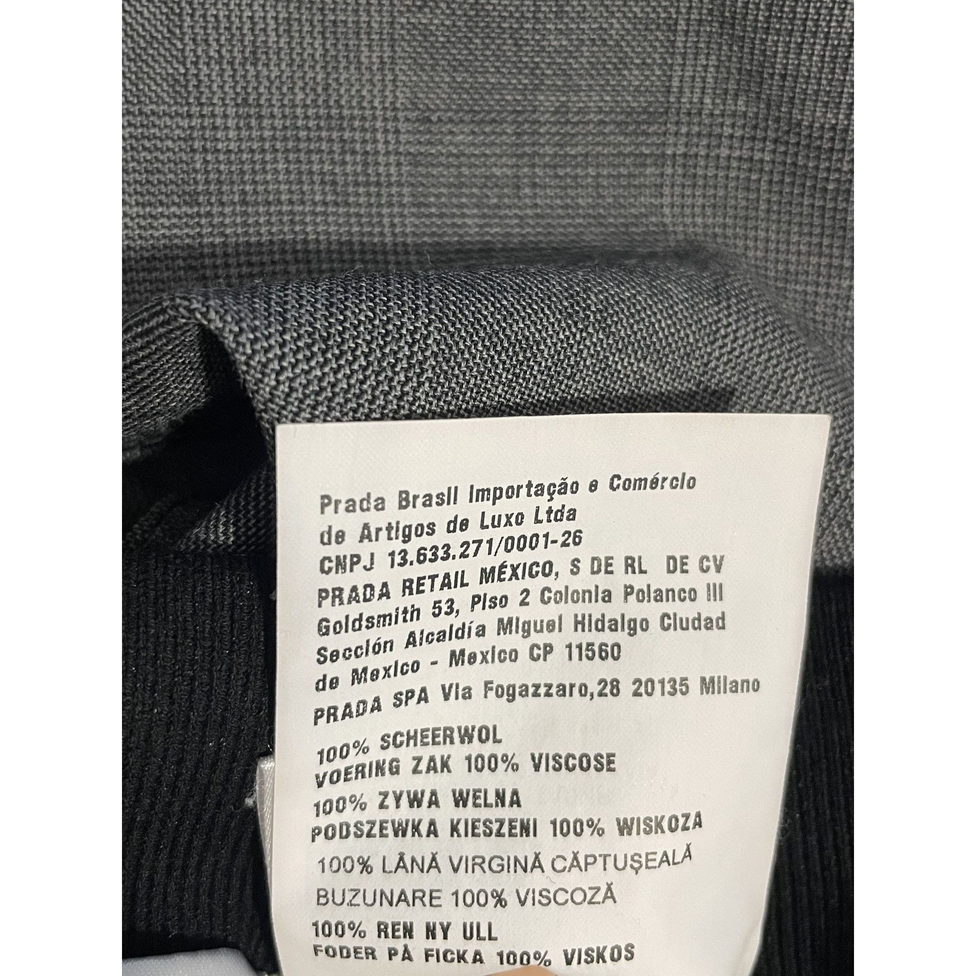 Miu Miu Miu Miu Gray Plaid Wool-Blend Elastic Waist Shorts For Women Size 36" / US 14 / IT 50 - 12 Thumbnail