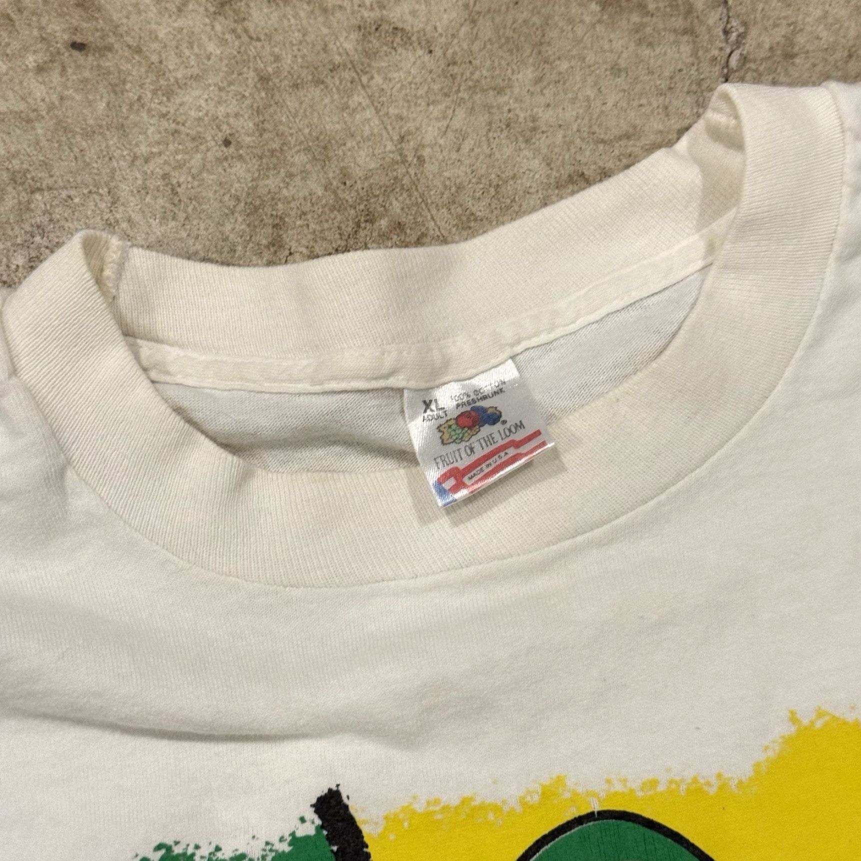 Fruit Of The Loom VINTAGE Earthfest Music Festival Shirt XL Mens White 90s Single Stitch Fruit of the Loom Shirt Size US XL / EU 56 / 4 - 3 Thumbnail