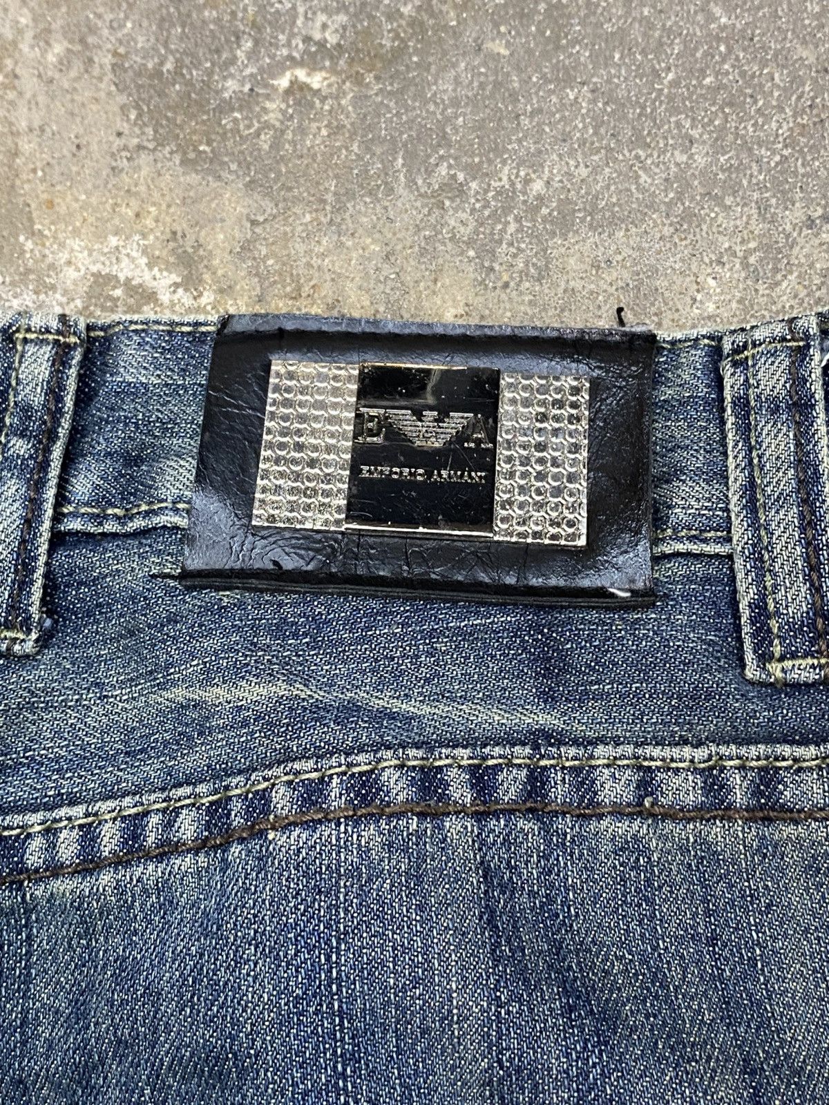 Designer × Emporio Armani 💥Bindding Offer💥 rare emporio armani embroidery jeans pant Size US 30 / EU 46 - 12 Thumbnail