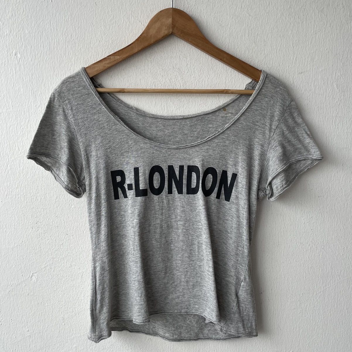 image of If Six Was Nine x Le Grande Bleu L G B Vintage R-London Lgb Style Tee Shirt in Grey, Women's (Size 