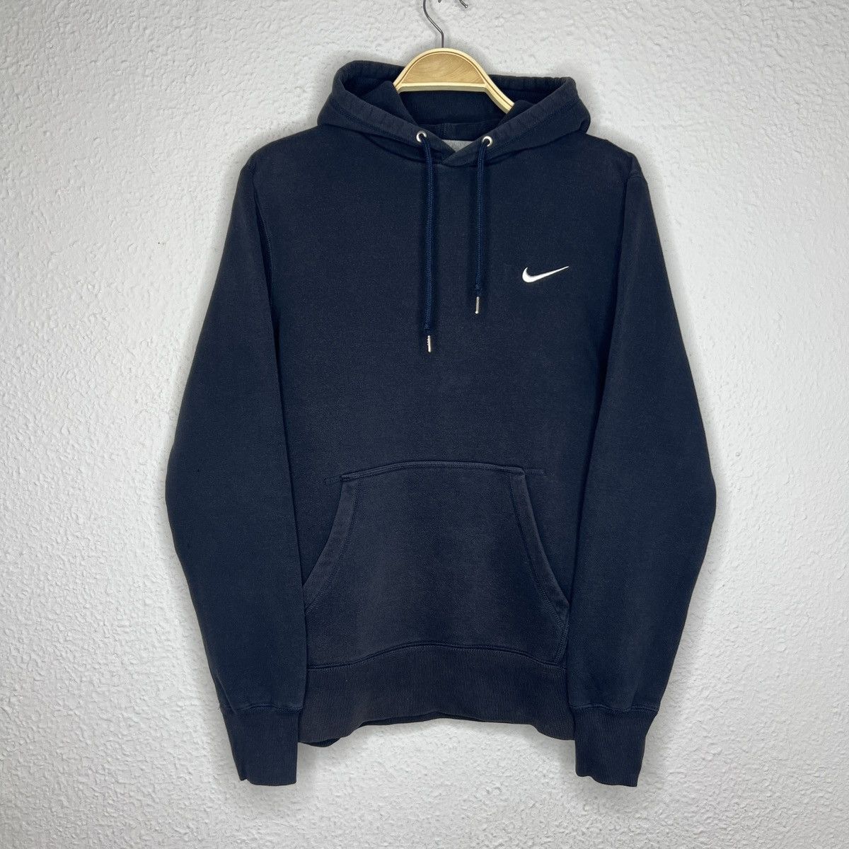 Nike Vintage Nike Hoodie Sweatshirt Hooded Navy Swoosh Logo 90s Size US M / EU 48-50 / 2 - 1 Thumbnail