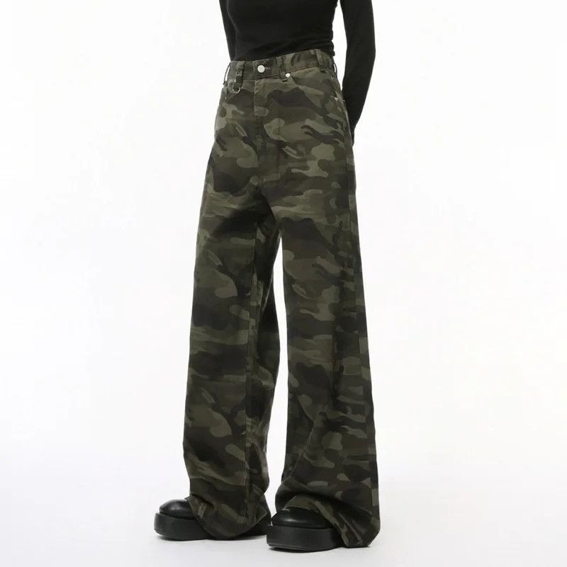 Jean Camouflage Printing Male Straight Denim Size US 32 / EU 48 - 4 Thumbnail