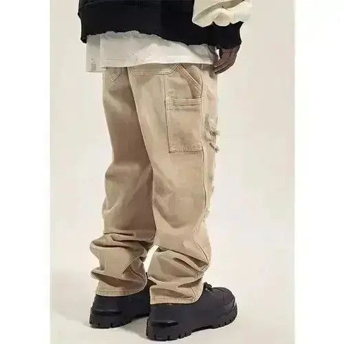 Japanese Brand carpenter baggy ripped damaged pants Size US 32 / EU 48 - 4 Thumbnail