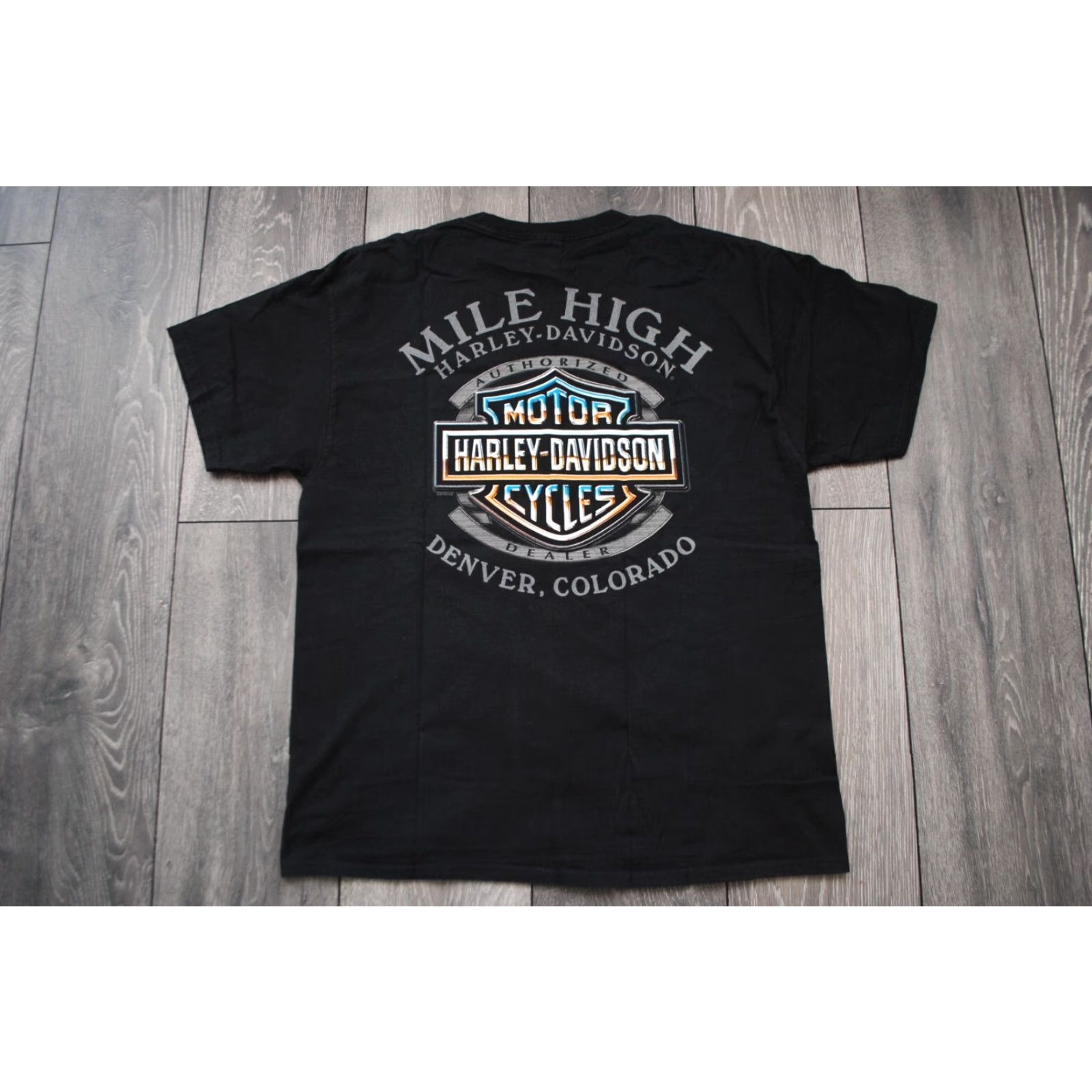 Harley Davidson Harley-Davidson Shirt Black Large Mens Short Sleeve Cotton Full Service Garage Girl R.K. StratmanT-shirt Size US L / EU 52-54 / 3 - 6 Thumbnail
