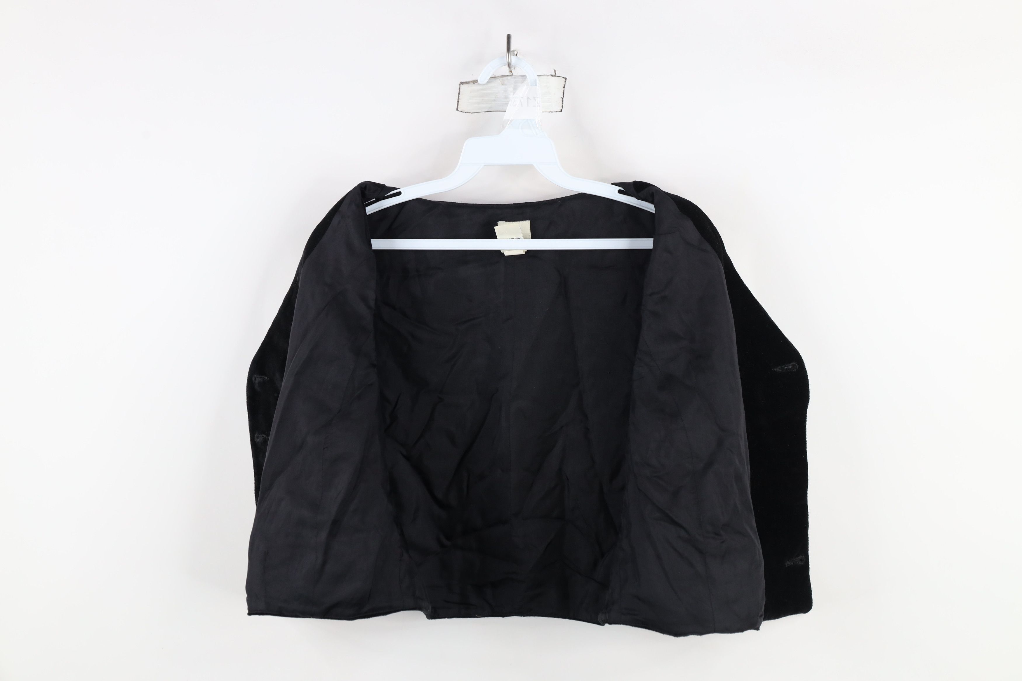 Gap × Vintage Vintage 90s Gap Double Breasted Velvet Velour Vest Jacket Size M / US 6-8 / IT 42-44 - 7 Thumbnail