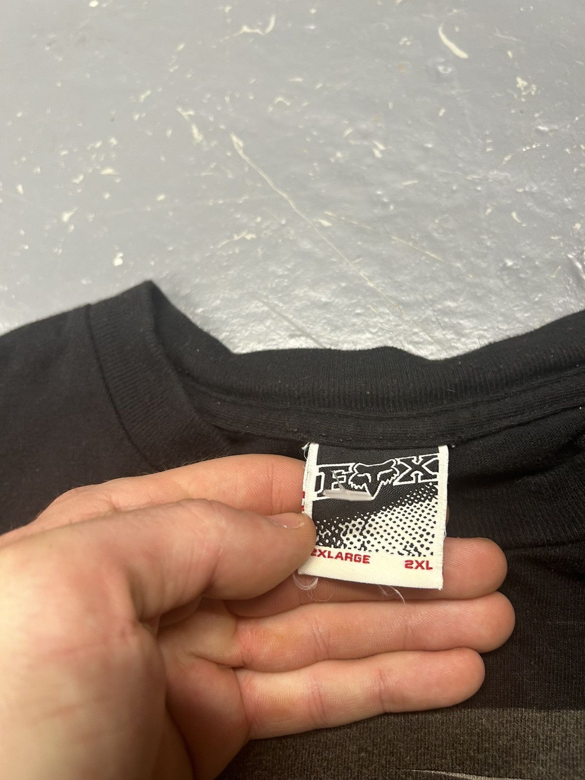 Fox Racing × Vintage Crazy Vintage Y2K Essential Black Fox Graphic Tee Shirt Size US XXL / EU 58 / 5 - 2 Thumbnail